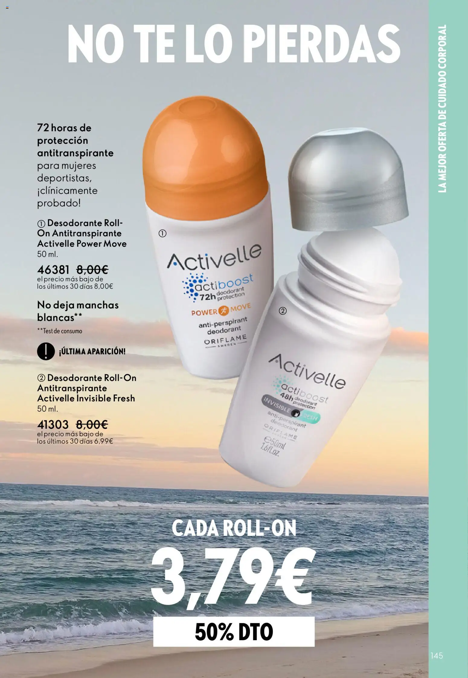 Oriflame - Catálogo Campaña 8 │ válido desde el 03.06.2026 | Página: 145 | Productos: Desodorante, Antitranspirante, Té