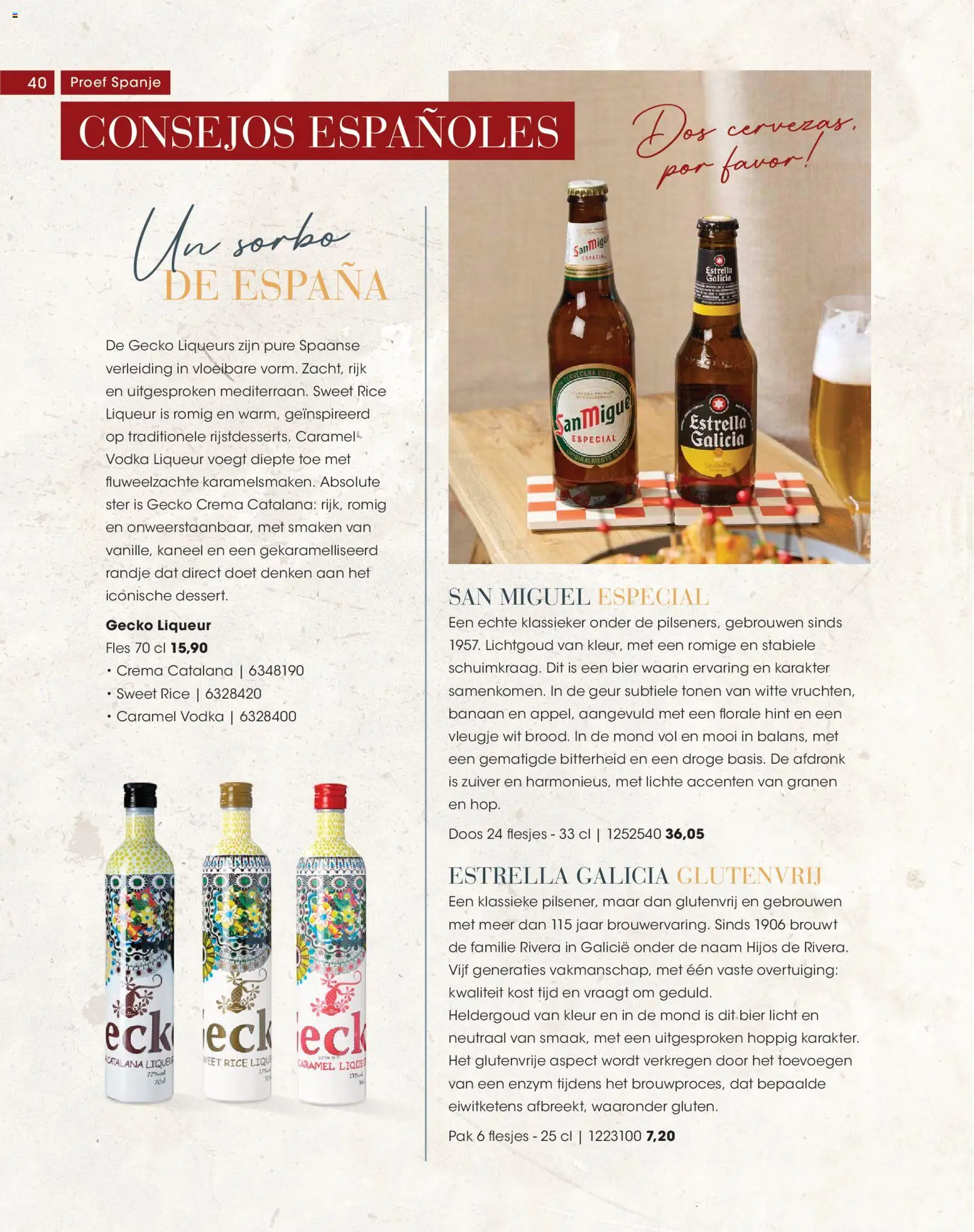 {H1} | Pagina: 40 | Producten: Bier, Granen, Geur, Banaan