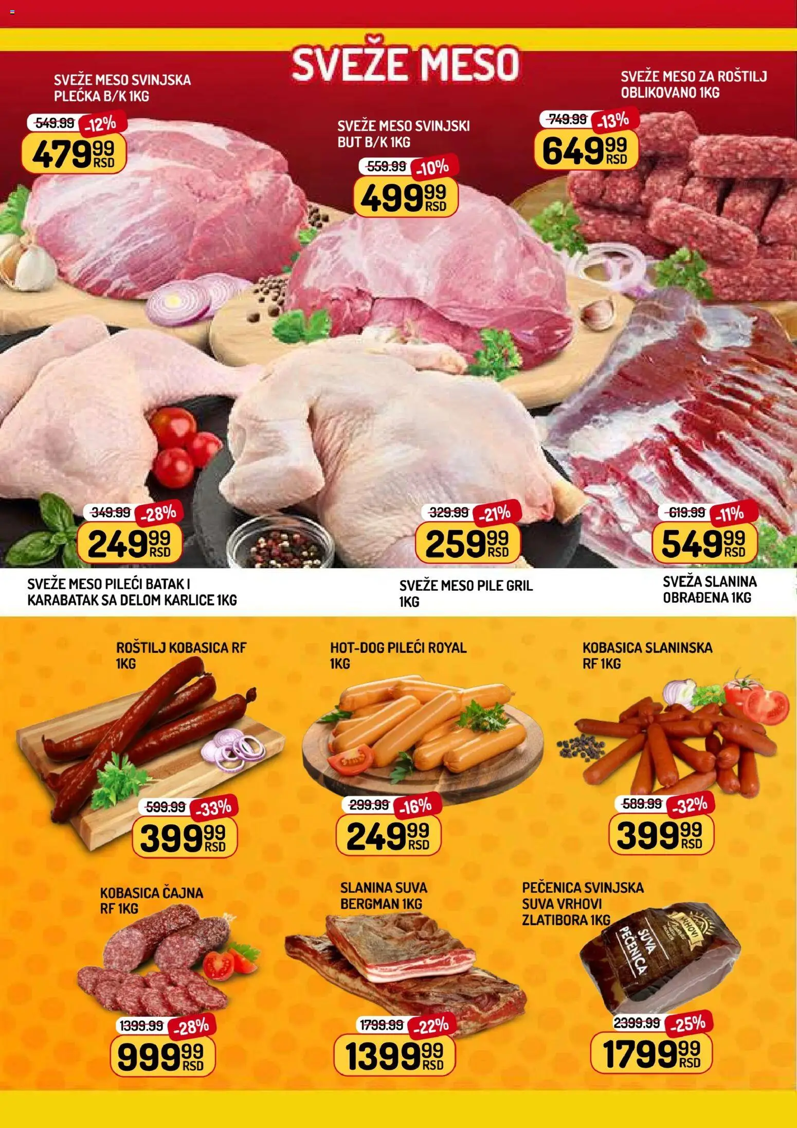 Aman katalog - važi od 15.05.2026 | Strana: 2 | Proizvode: Pile, Pileći batak, Slanina, Kobasica