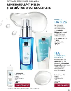 Ofertele Avon valabile de la 01.09.2026 | Pagină: 117 | Produse: Serum, Apă micelară, Cremă pentru față, Apă