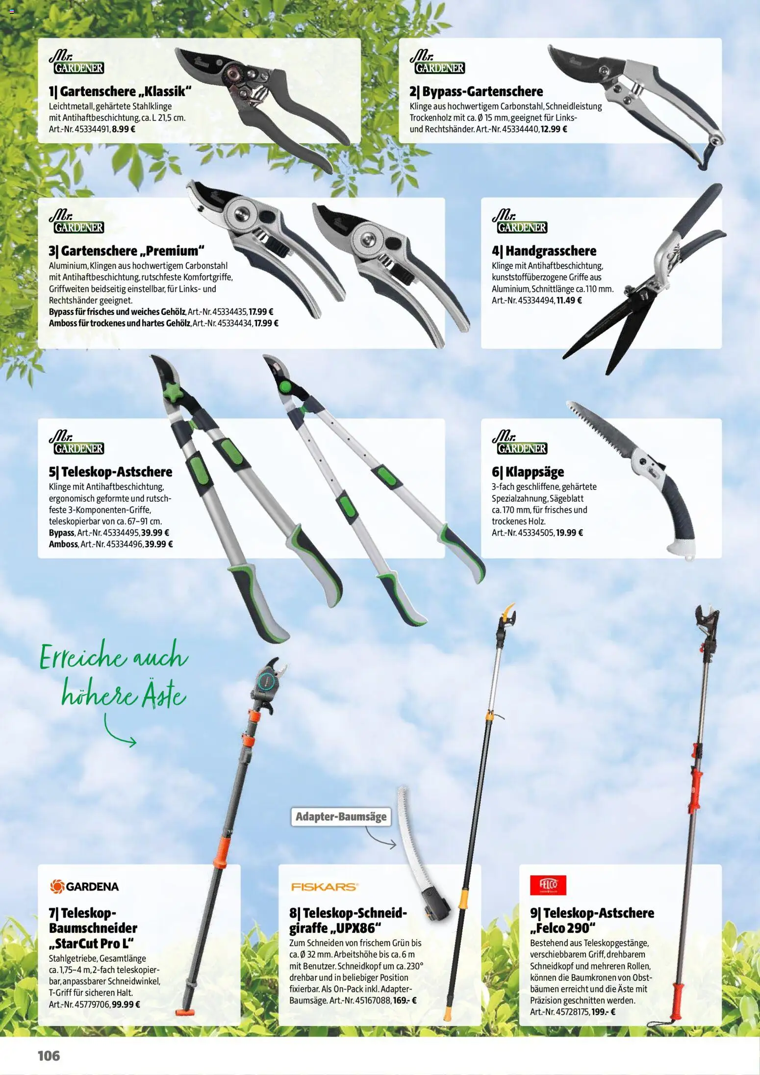 Hagebau Gartenjahr gültig ab 13.03.2026 | Seite: 106 | Produkte: Obst, Adapter