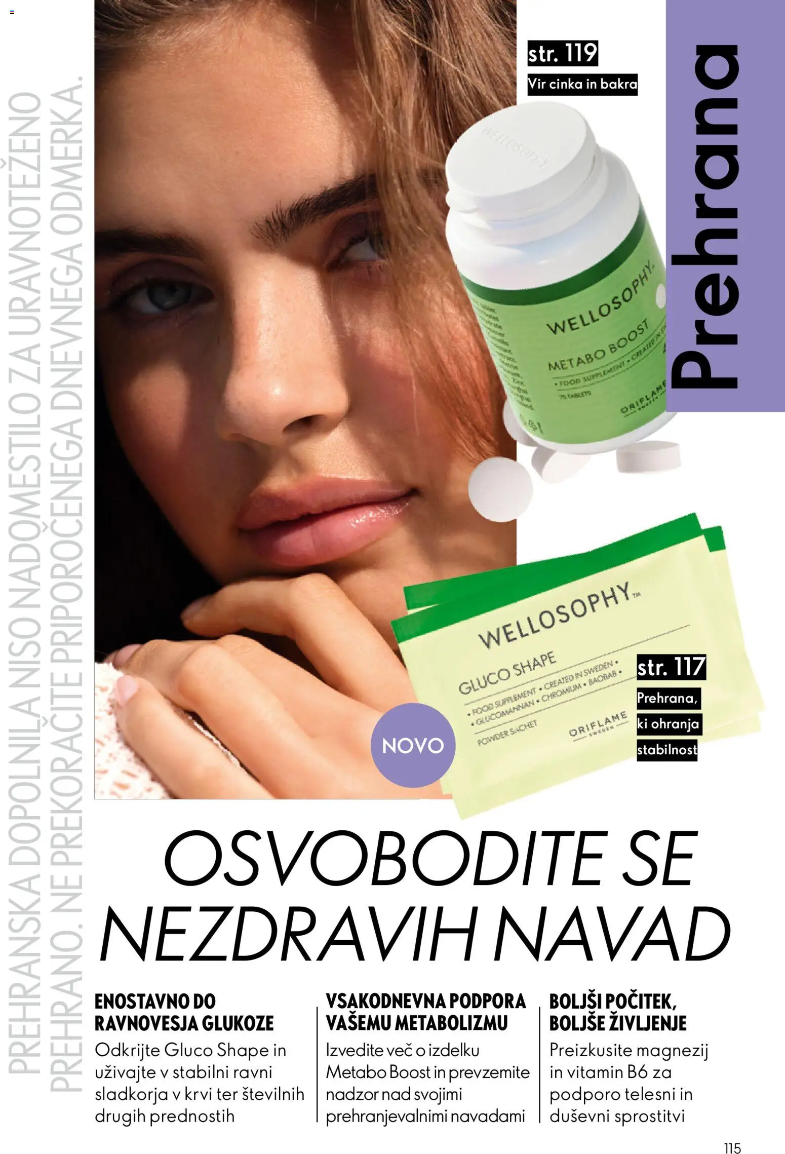 Novi Oriflame katalog ponudbe – veljaven od 03.06.2026 | Stran: 115 | Izdelki: Prehranska dopolnila