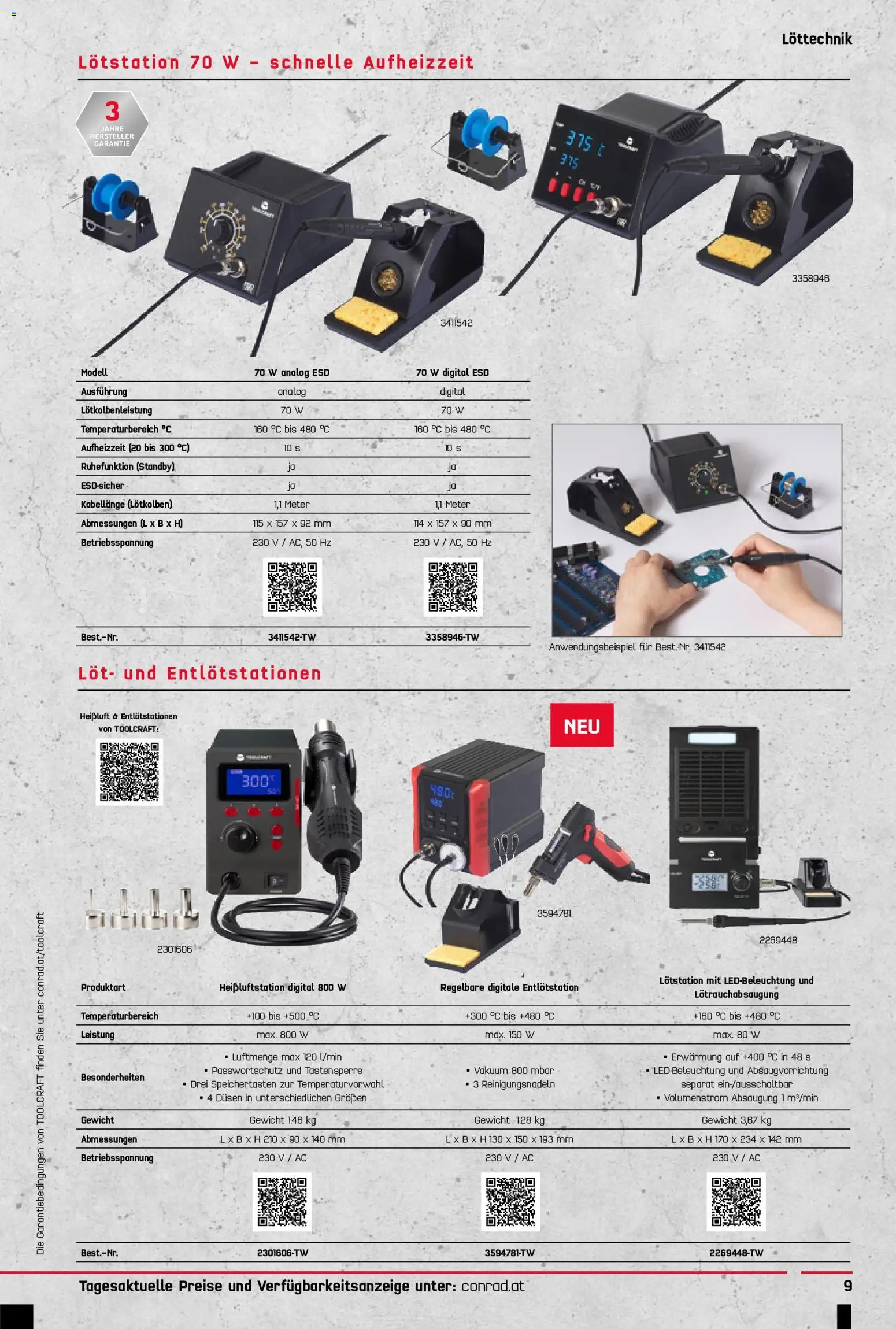 Conrad Toolcraft gültig ab 05.10.2026 | Seite: 9 | Produkte: Gewicht