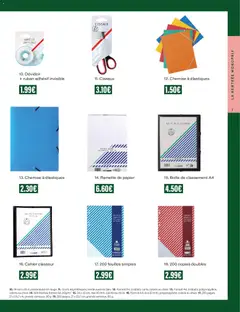 Monoprix - Prévisualisation de Monoprix - Guide de rentree valide à partir de 04/08/2026 | Page: 7 | Produits: Cahier, Ciseaux, Chemise, Élastiques