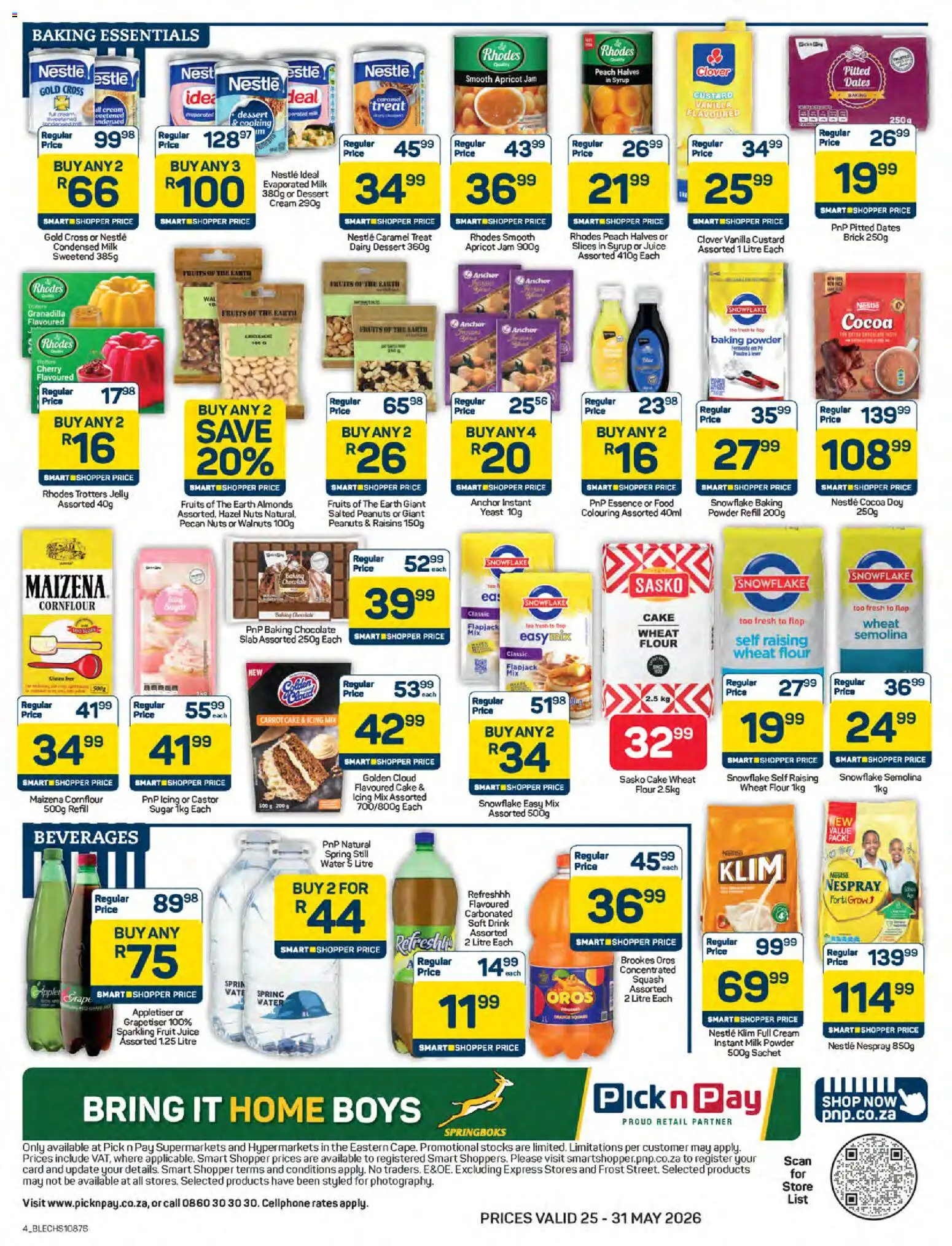 New Pick n Pay catalogue – valid from 25.05.2026 | Page: 4 | Products: Jam, Cesto para colada, Tea, Sugar