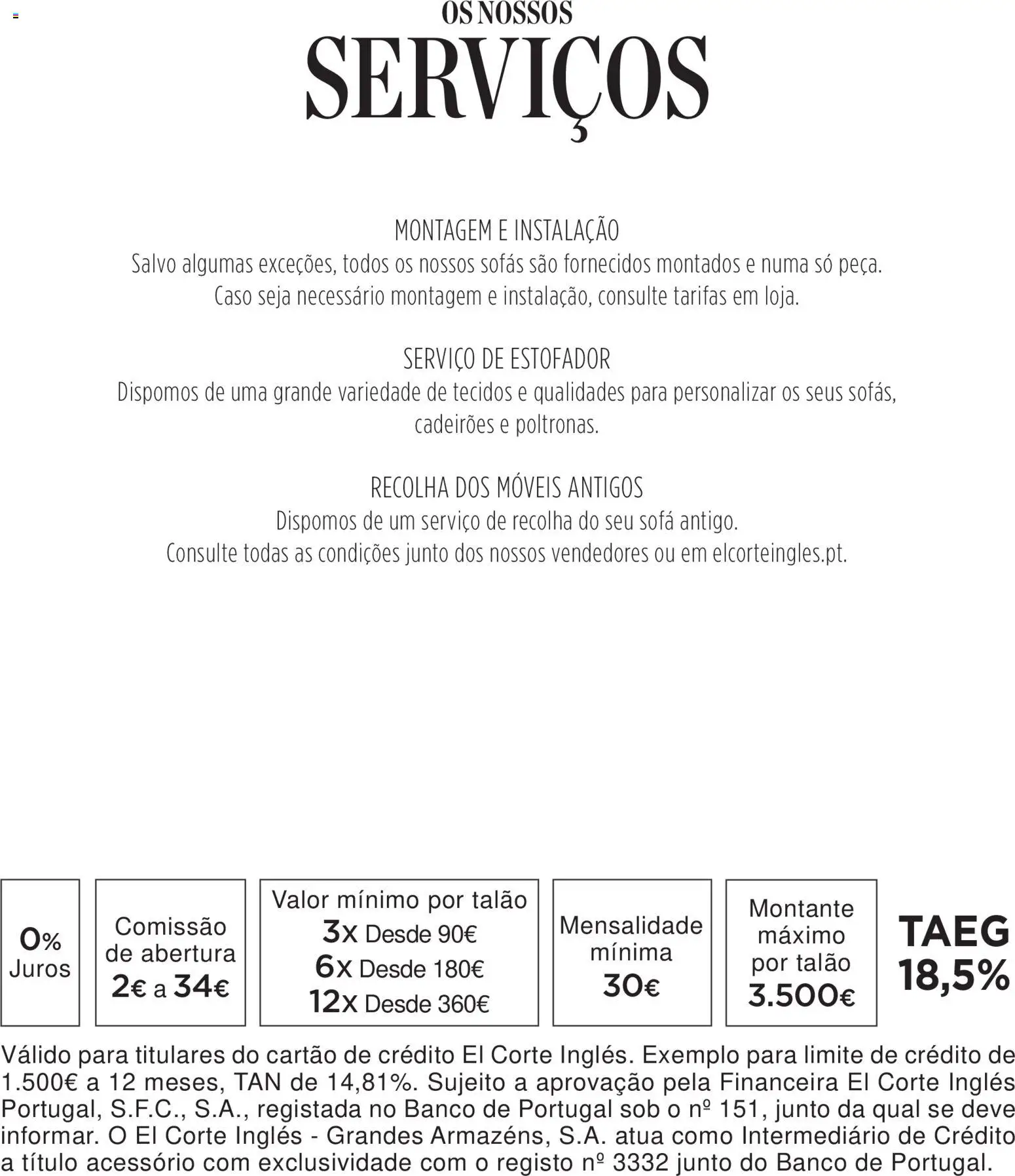 El Corte Ingles folheto Sofás │ válido de 30/10/2026 | Página: 4 | Produtos: Banco, Sofás, Sofá