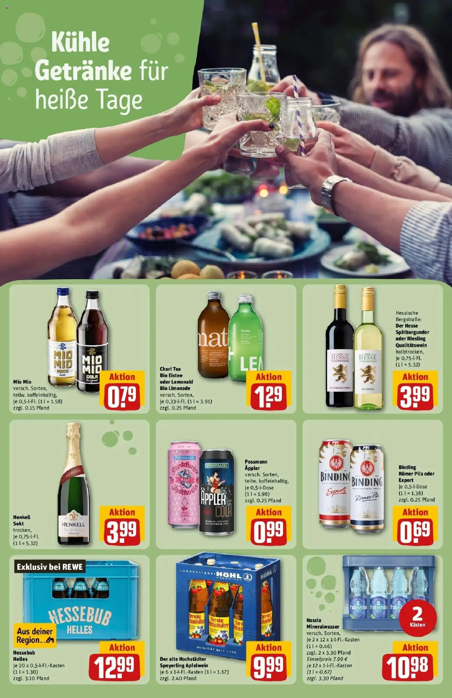 REWE Prospekt ab 17.08.2026 zum Blättern » Angebote | Seite: 23 | Produkte: Sekt, Limonade, Mineralwasser, Limette