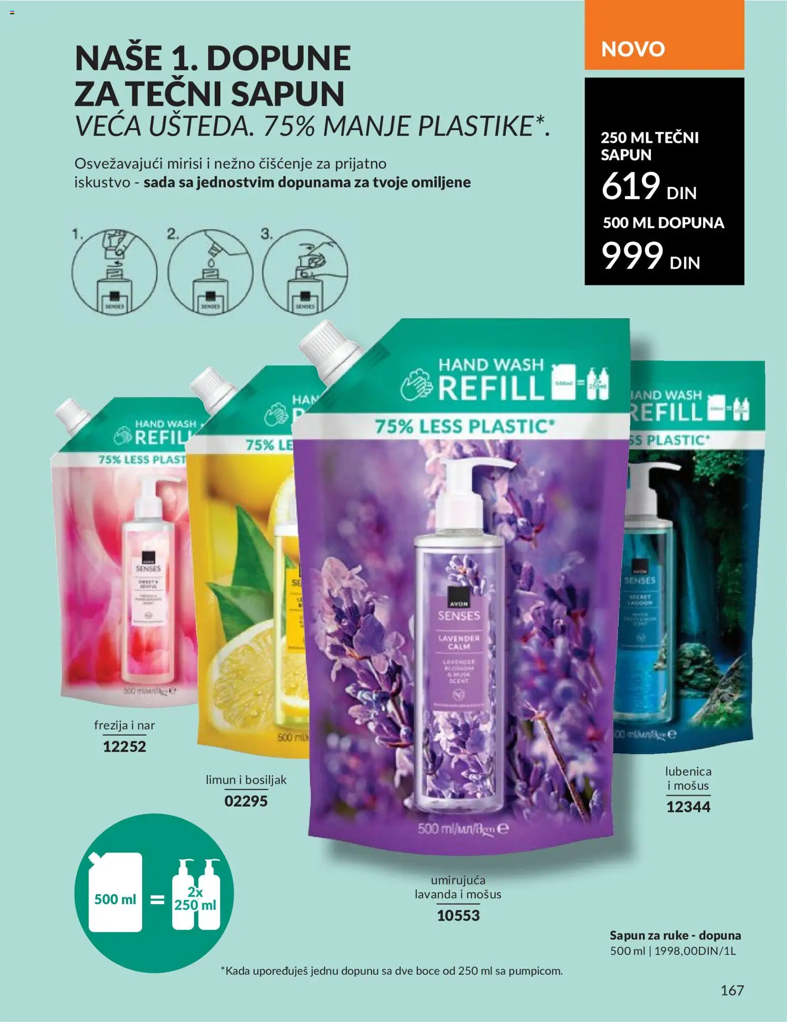 AVON katalog - važi od 01.06.2026 | Strana: 167 | Proizvode: Tečni sapun, Lubenica, Sapun, Limun