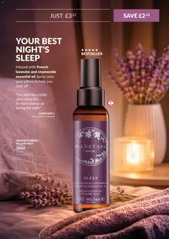 Preview of AVON - Offers valid from 01/10/2026 | Page: 178 | Products: Lavender, Oil, Pillow