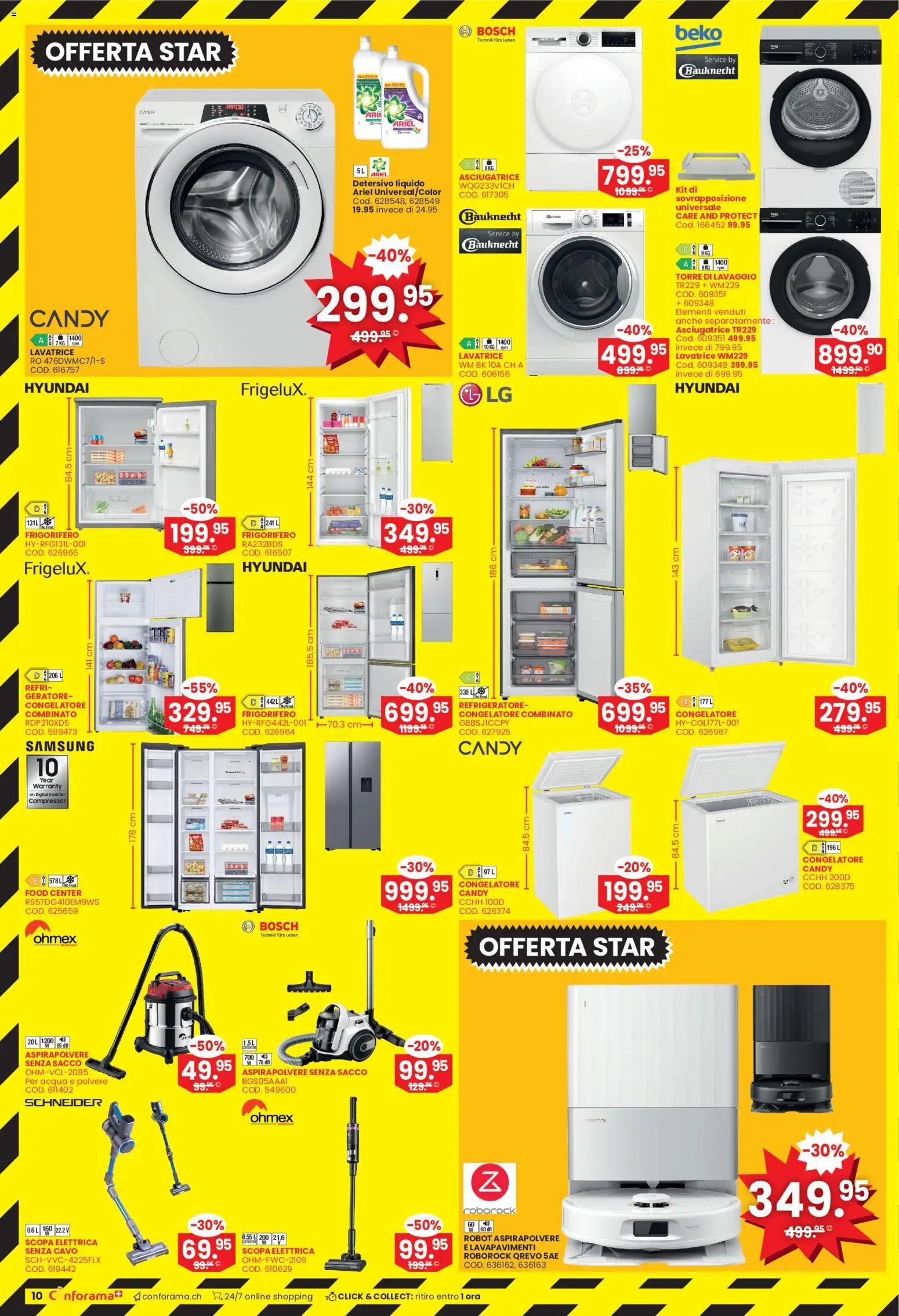 Conforama aktionen IT – gültig ab 08.07.2026 | Seite: 10 | Produkte: Samsung, Bosch