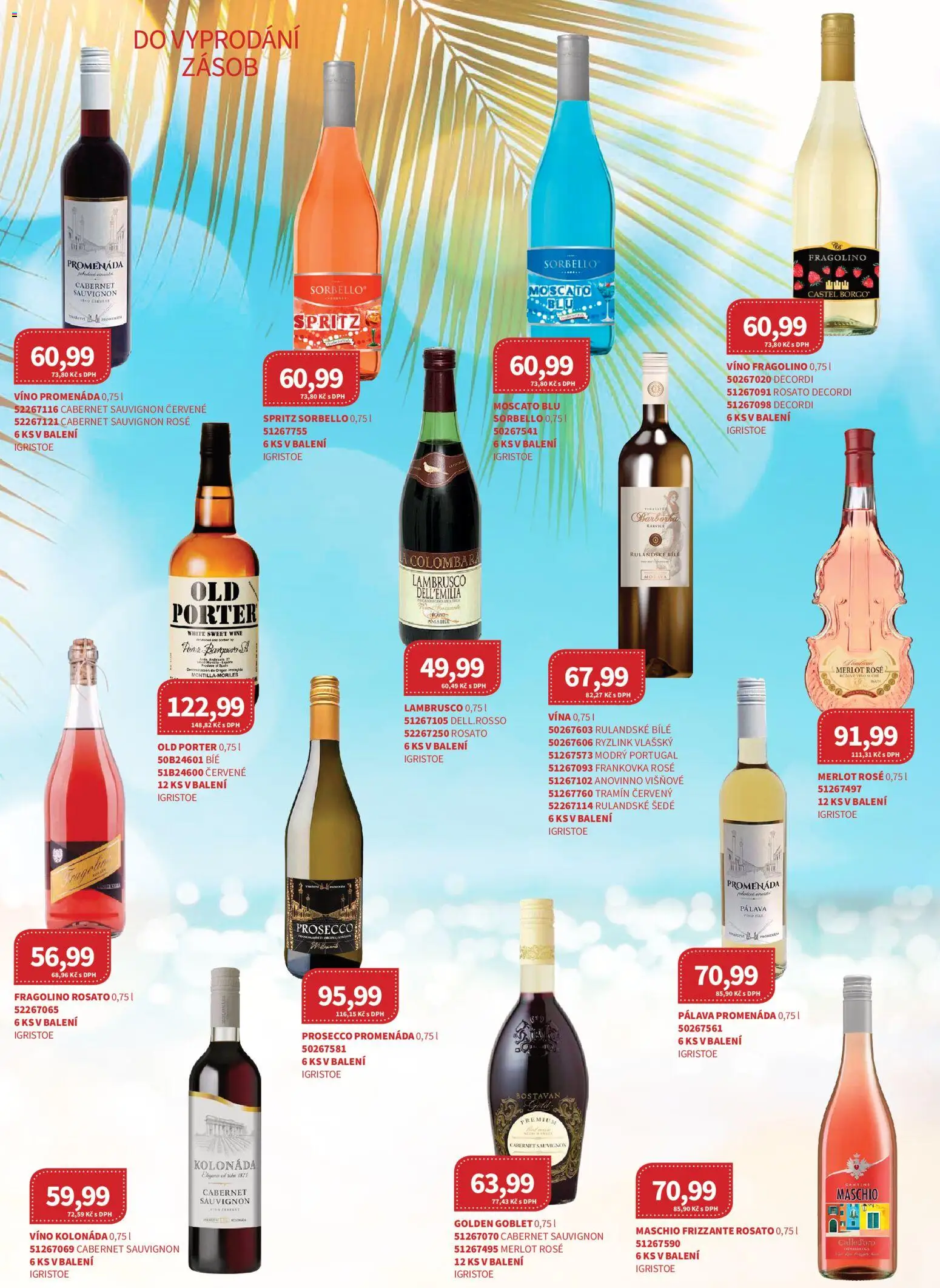 Kubík leták - Velkoobchod 07/2026 od 01.07.2026 | Strana: 44 | Produkty: Old porter, Moscato, Spritz, Tramín červený
