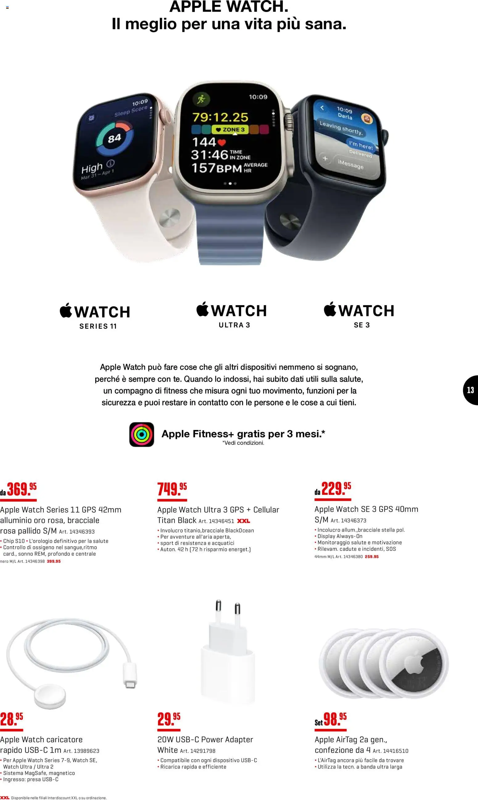 Interdiscount aktionen Hit Della Settimana – gültig ab 11.05.2026 | Seite: 13 | Produkte: Apple, Adapter, Apple Watch