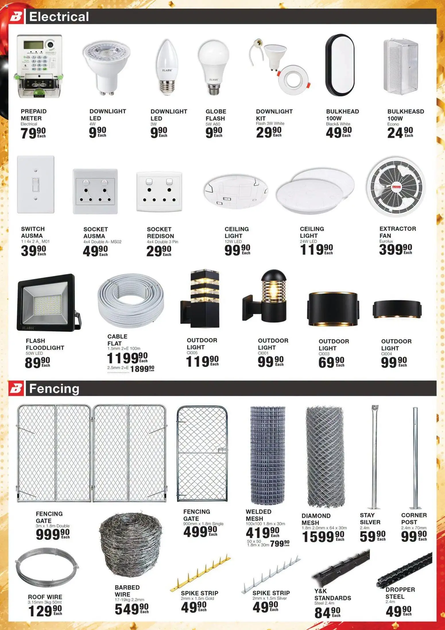 New Build It catalogue – valid from 19/09/2026 | Page: 9 | Products: Globe, Socket, Gate, Light