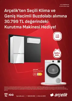01 Eylül 2026 tarihinden itibaren geçerli olan Arçelik kataloğu önizlemesi