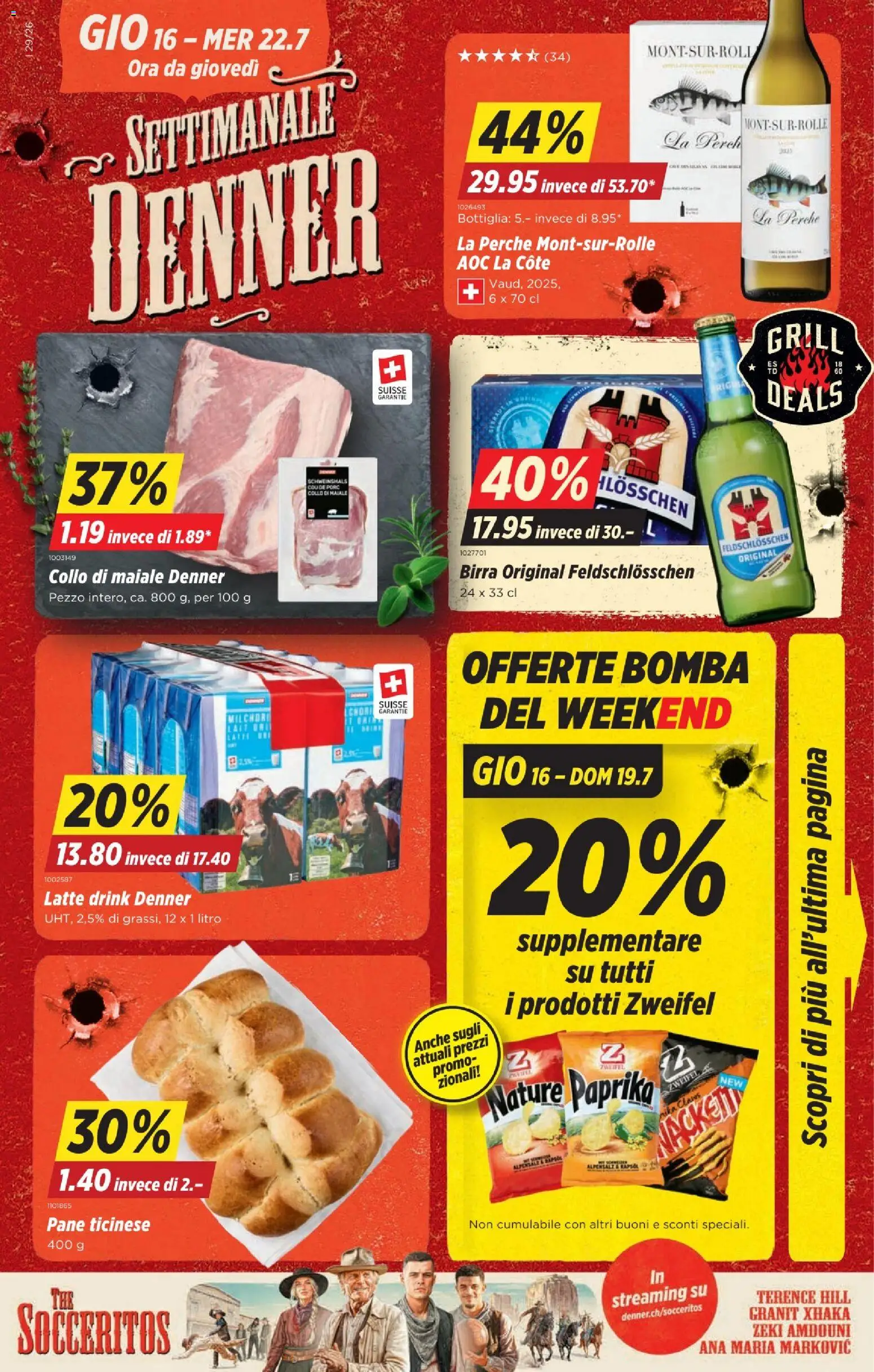 Denner aktionen IT – gültig ab 16.07.2026 | Seite: 1 | Produkte: Pane, Grill