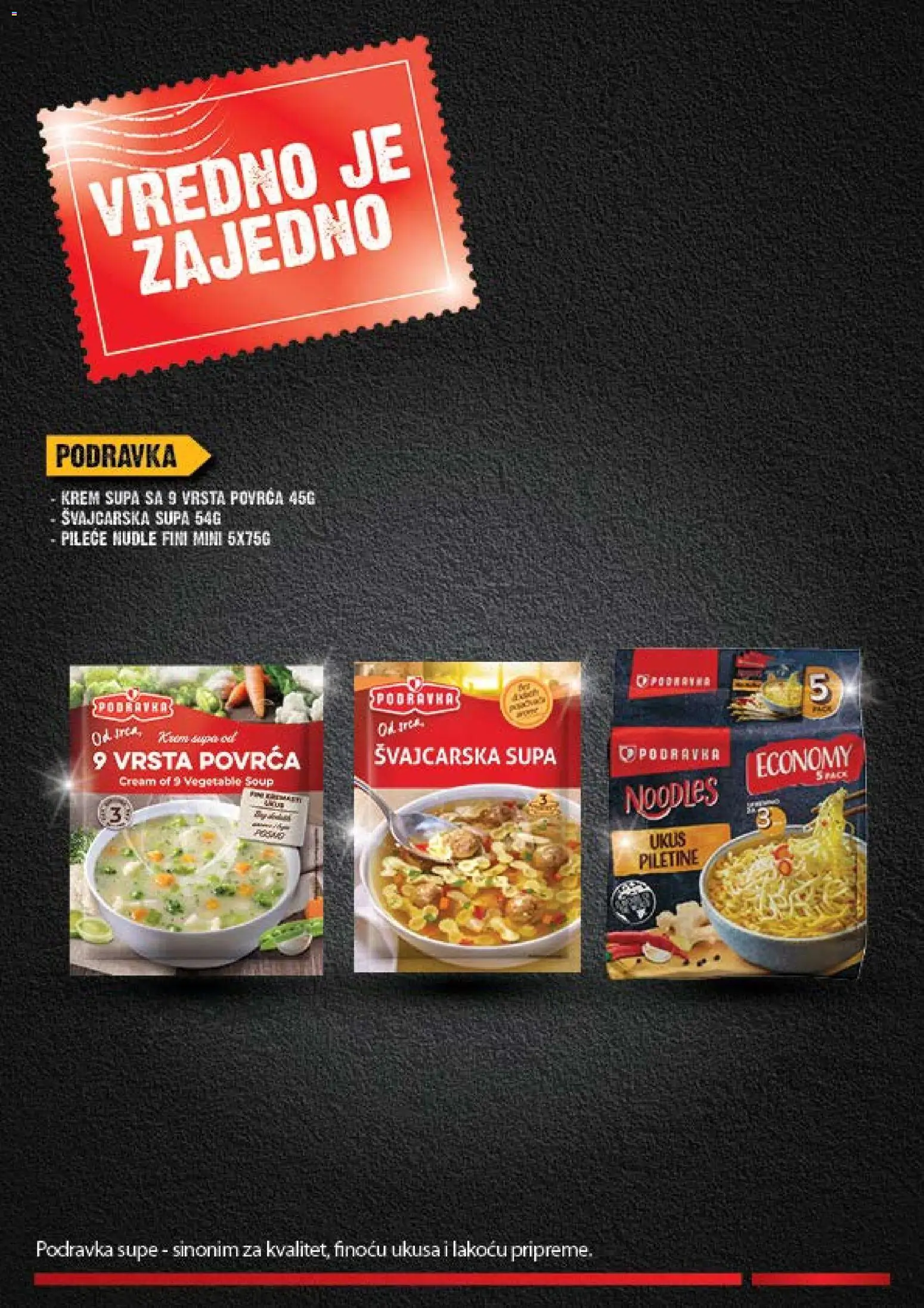 Idea katalog - važi od 31.08.2026 | Strana: 8 | Proizvode: Podravka, Supe, Krem, Nudle