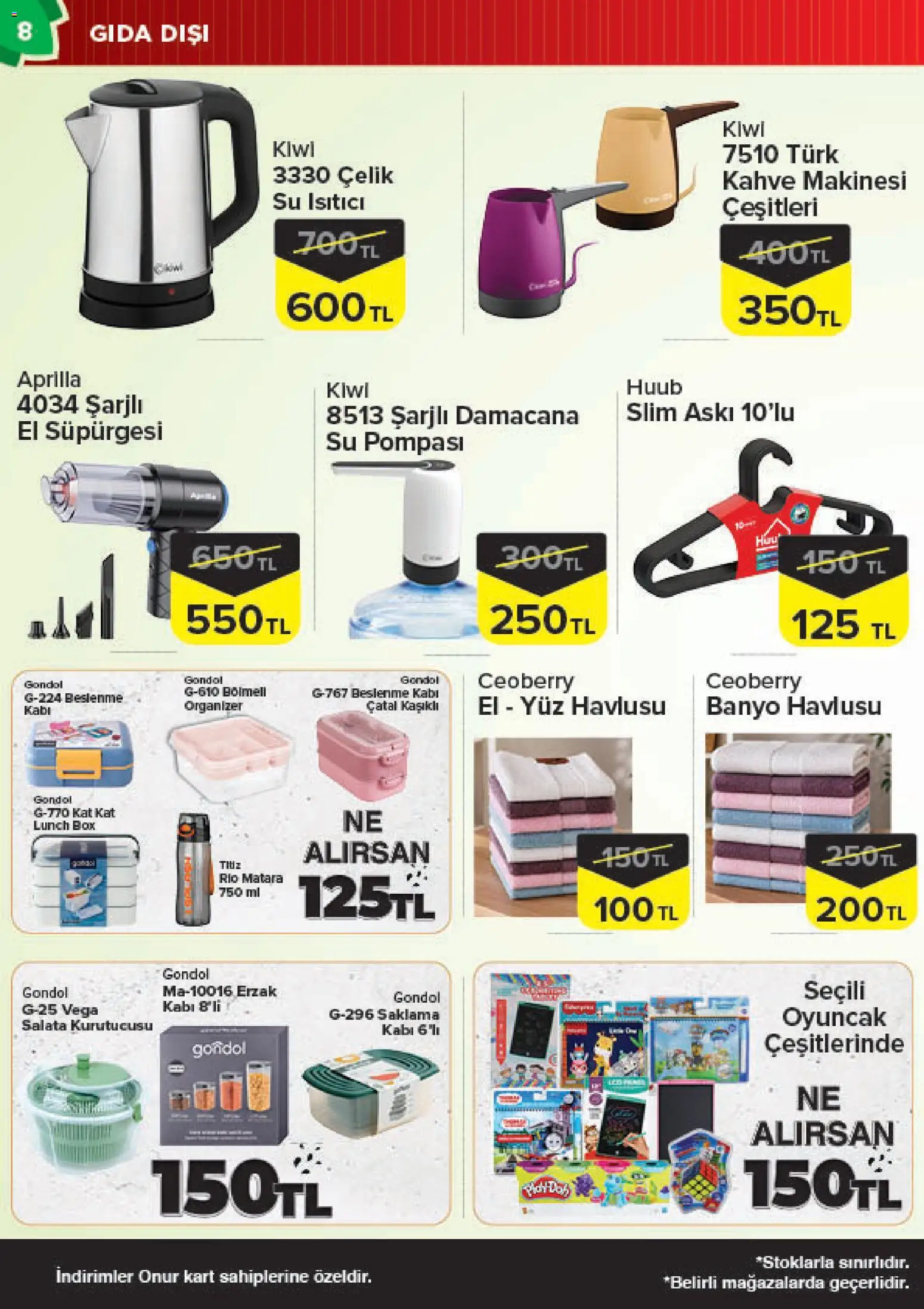 Onur Market Katalog - 16 Eylül 2026 tarihinden itibaren geçerlidir | Sayfa: 8