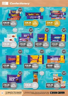 Preview of Bestway - The Big Deals Brochure valid from 17/07/2026 | Page: 22 | Products: Milk, Agrafeuse, Bag, Orange