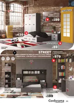 Anteprima del volantino Conforama volantino Arredo valido a partire dal 22/06/2026 | Pagina: 85 | Prodotti: Libreria, Comodino, Scrivania