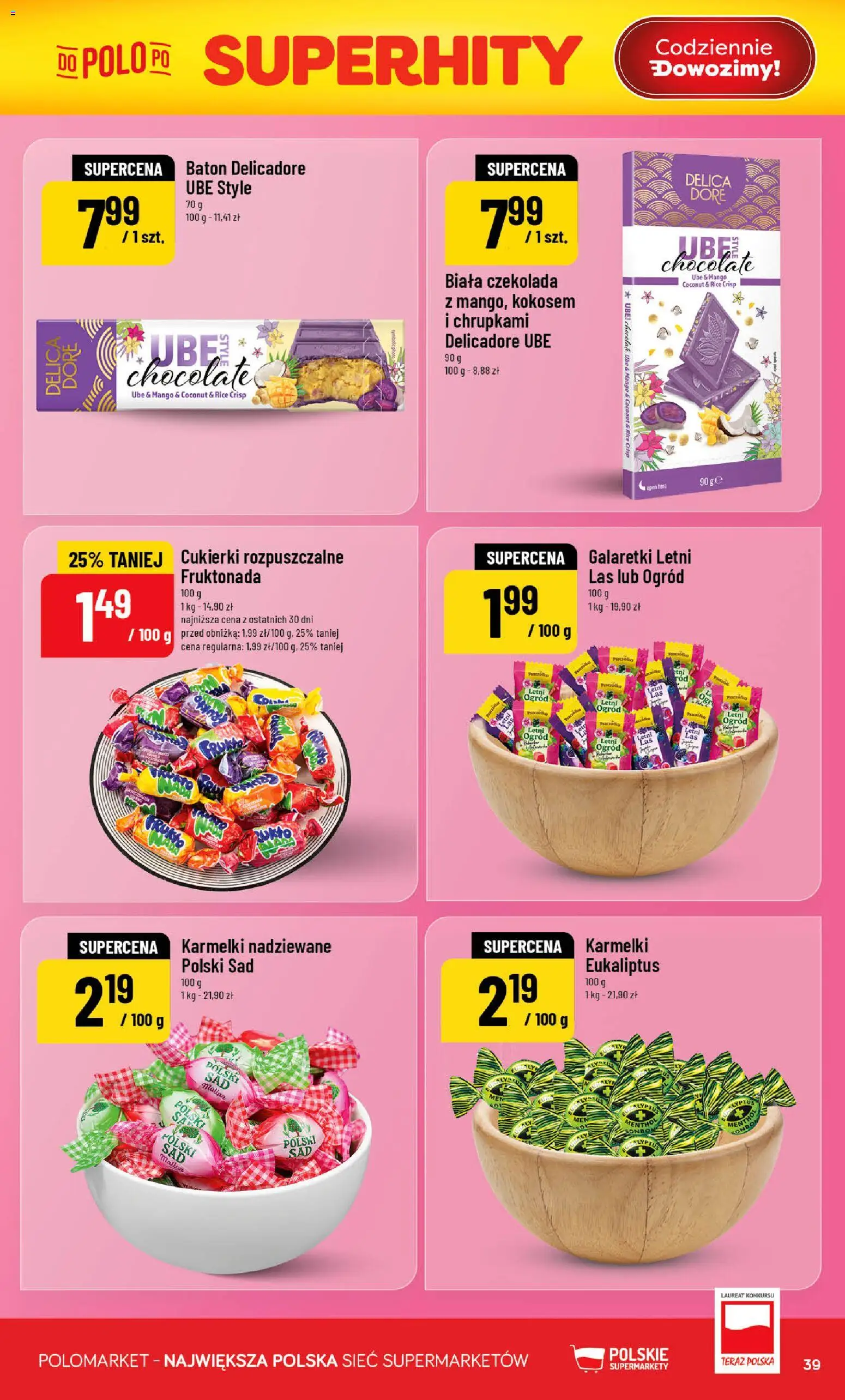 POLOmarket gazetka od 13.05.2026 | Strona: 39 | Produkty: Mango, Malina, Baton, Cukierki