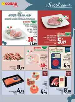 Anteprima del volantino COSTINE DI SUINO al rosmarino, COSTINE DI SUINO al rosmarino al kg valido a partire dal 22/10/2026 | Pagina: 5 | Prodotti: Petto di Pollo, Filetto di salmone, Polpo, Carne