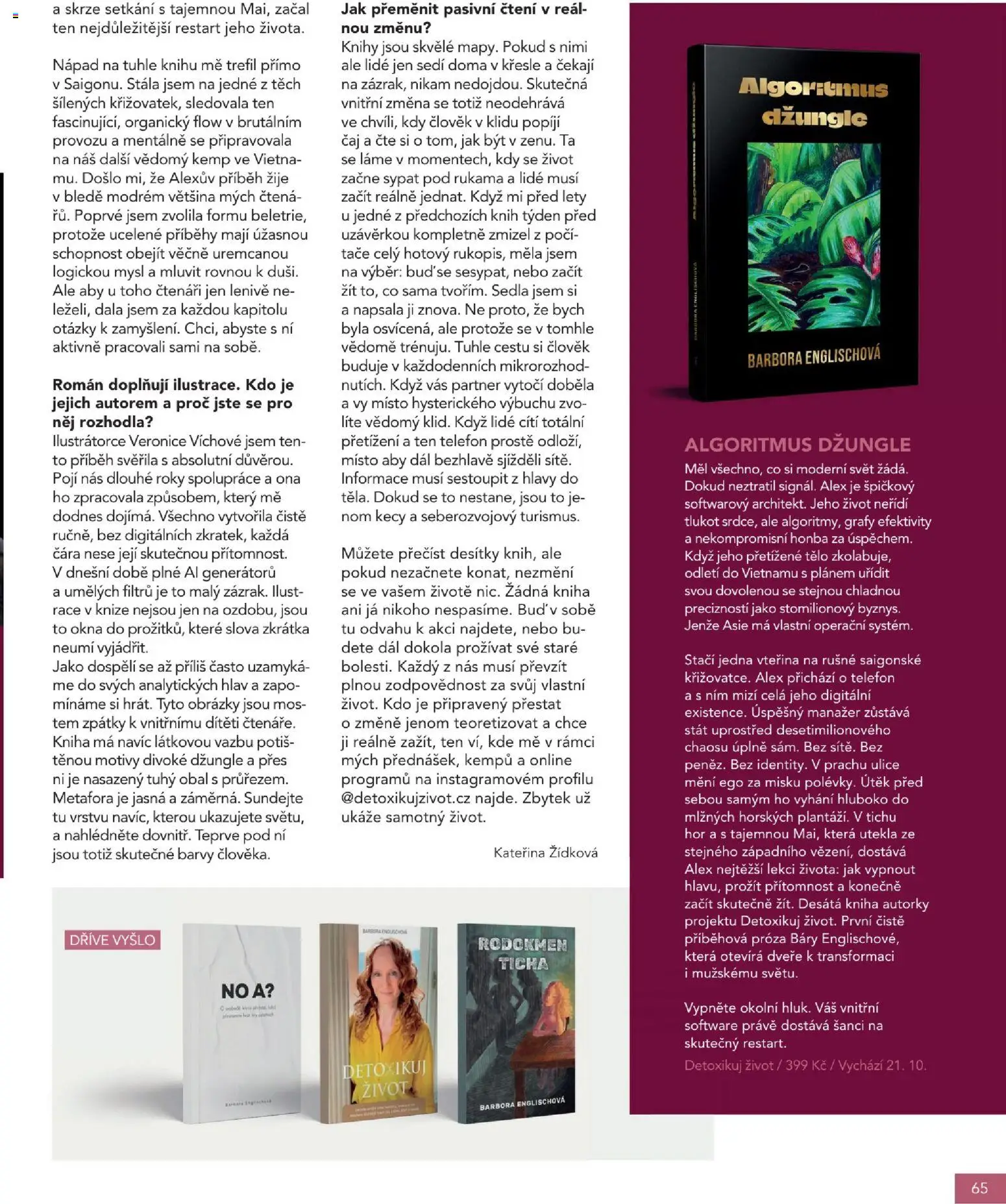 Knižní klub magazín od 01.10.2026 | Strana: 65 | Produkty: Kniha, Čaj, Telefon, Barvy