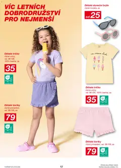 Náhled letáku Kik leták od 25.05.2026 | Strana: 12 | Produkty: Tričko, Brýle, Sluneční brýle