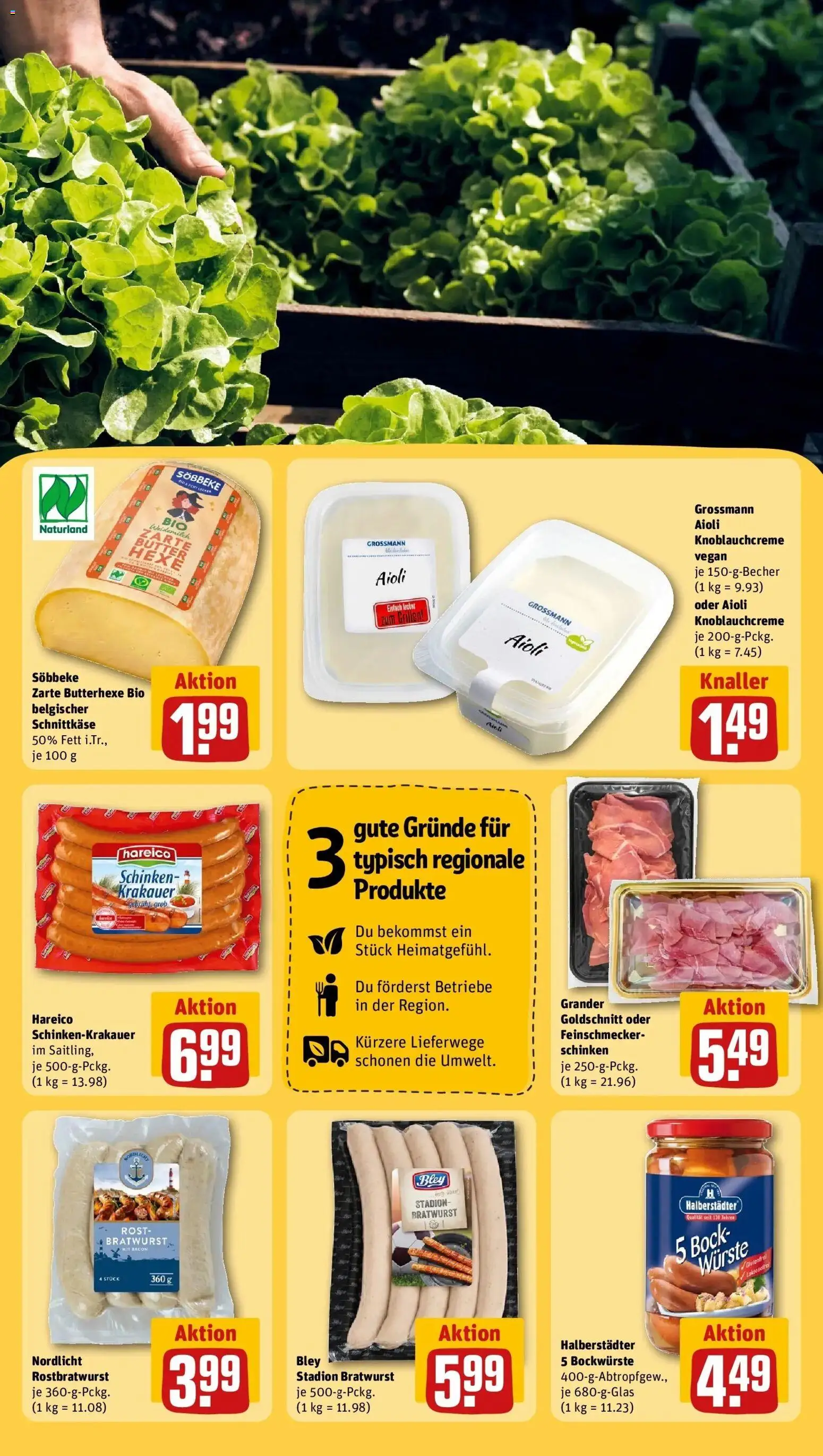 Rewe Prospekt Paderborn/Sennelager	 – gültig ab 23.03.2026 | Seite: 25 | Produkte: Butter, Bratwurst, Schinken