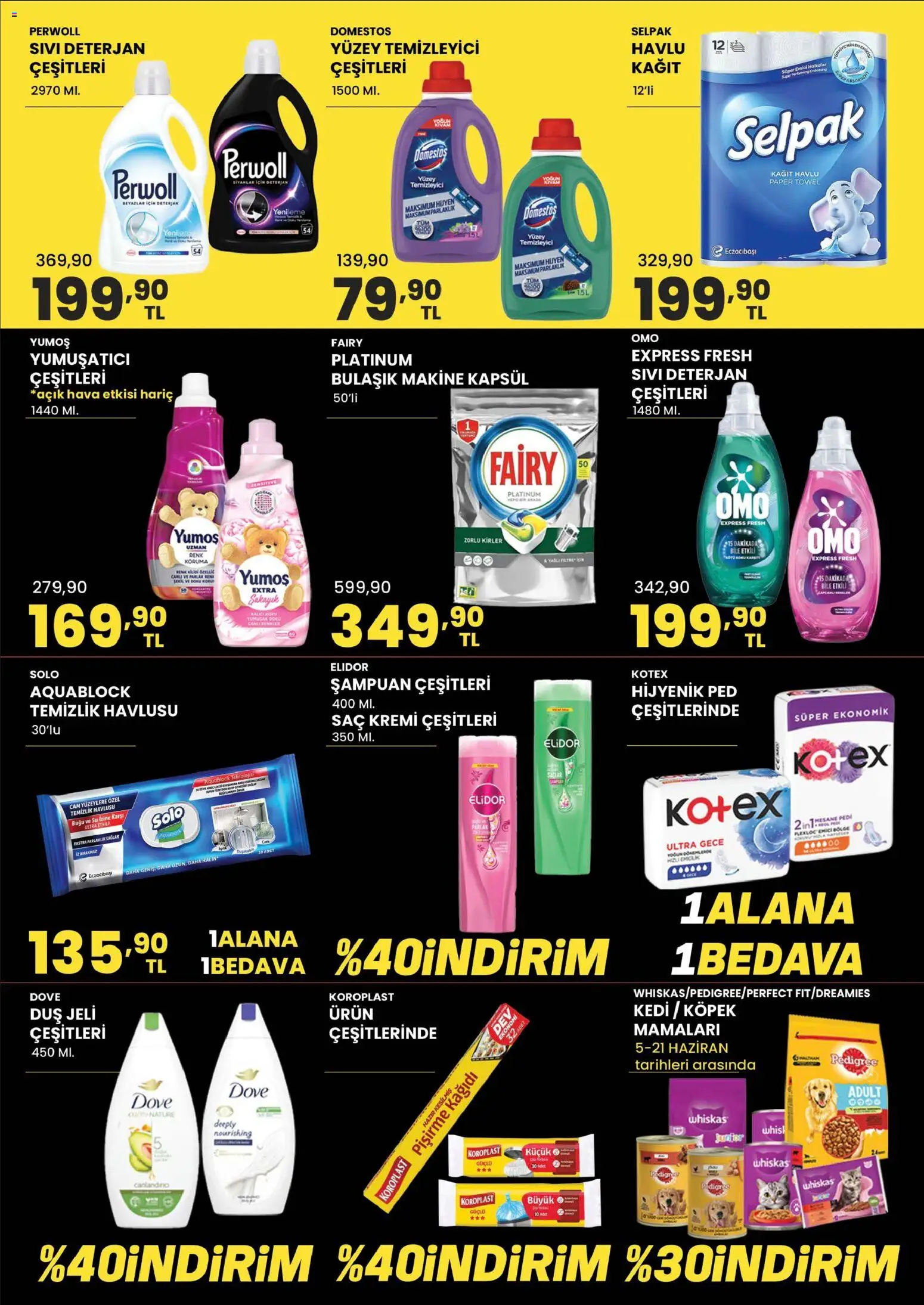 Sarıyer Katalog - 05.06.2026 tarihinden itibaren geçerlidir | Sayfa: 4 | Ürünler: Duş, Duş jeli, Yüzey temizleyici, Kağıt havlu