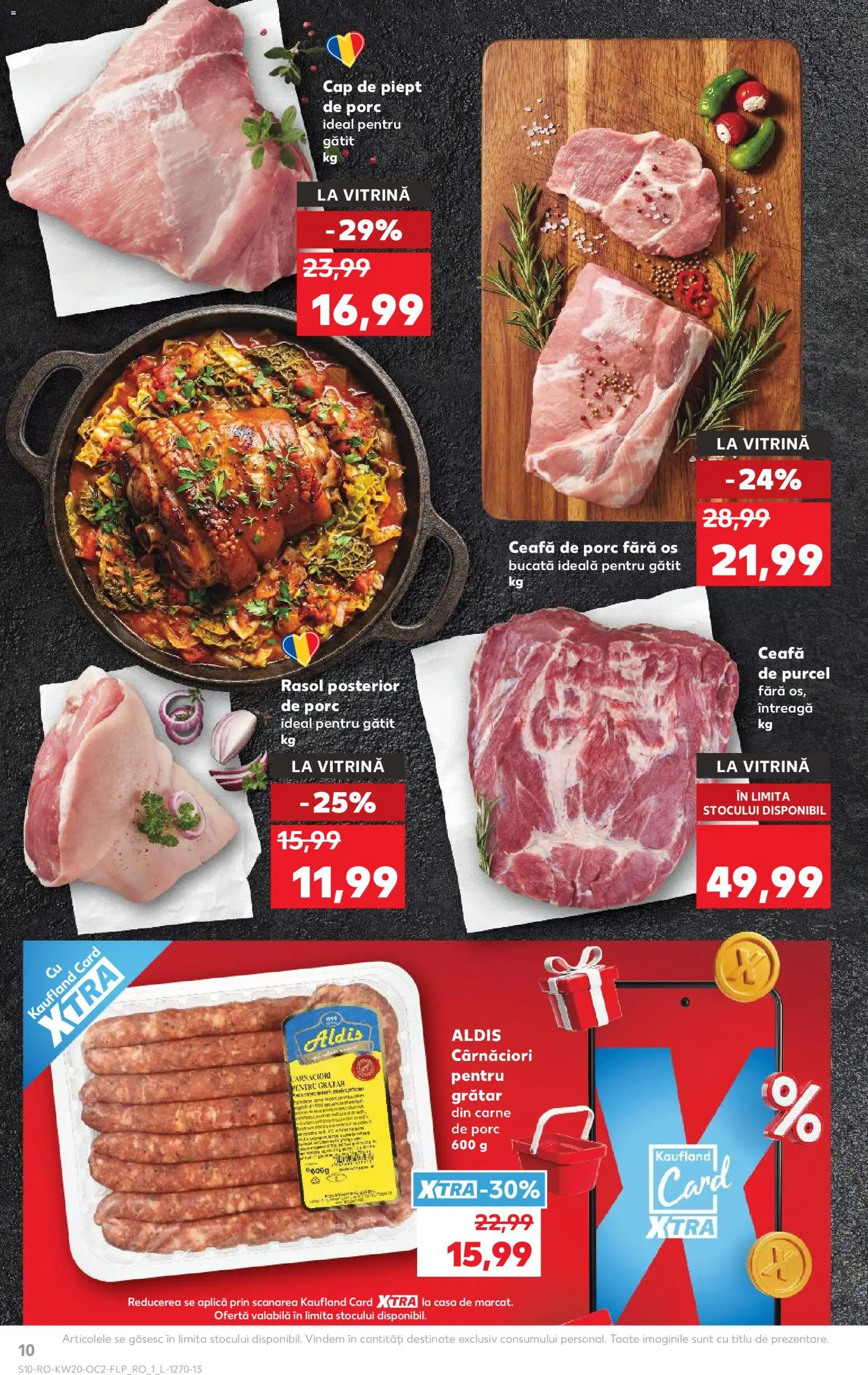 Noul catalog Kaufland – valabil de la 13.05.2026 | Pagină: 10 | Produse: Keçeli kalem, Grătar, Vitrină, Carne De Porc