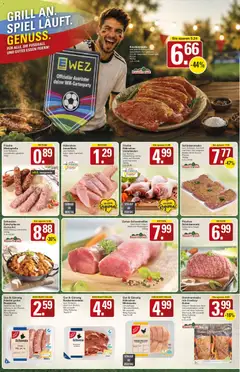 WEZ Prospekt ab 15.06.2026 gültig | Seite: 4 | Produkte: Butter, Fußball, Schweinefilet, Gyros
