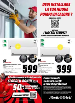 Anteprima del volantino Media World volantino Clima valido a partire dal 11/09/2026 | Pagina: 8 | Prodotti: Deumidificatore, Condizionatore