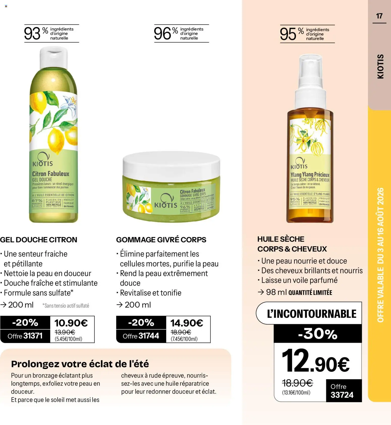 {H1} | Page: 17 | Produits: Citron, Réveil, Gommage, Douche