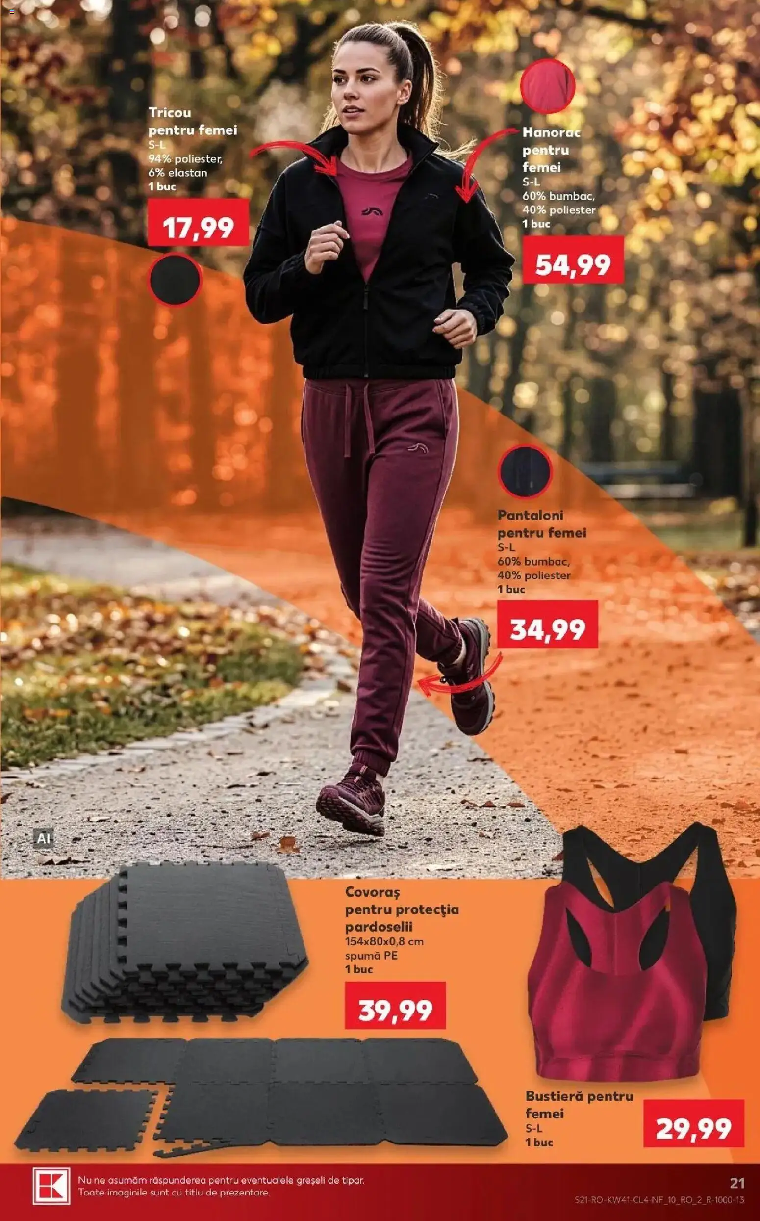 Kaufland Domnesti 07.10.2026 - Revista si Oferta | Pagină: 21 | Produse: Tricou, Tricou pentru femei, Pantaloni, Hanorac