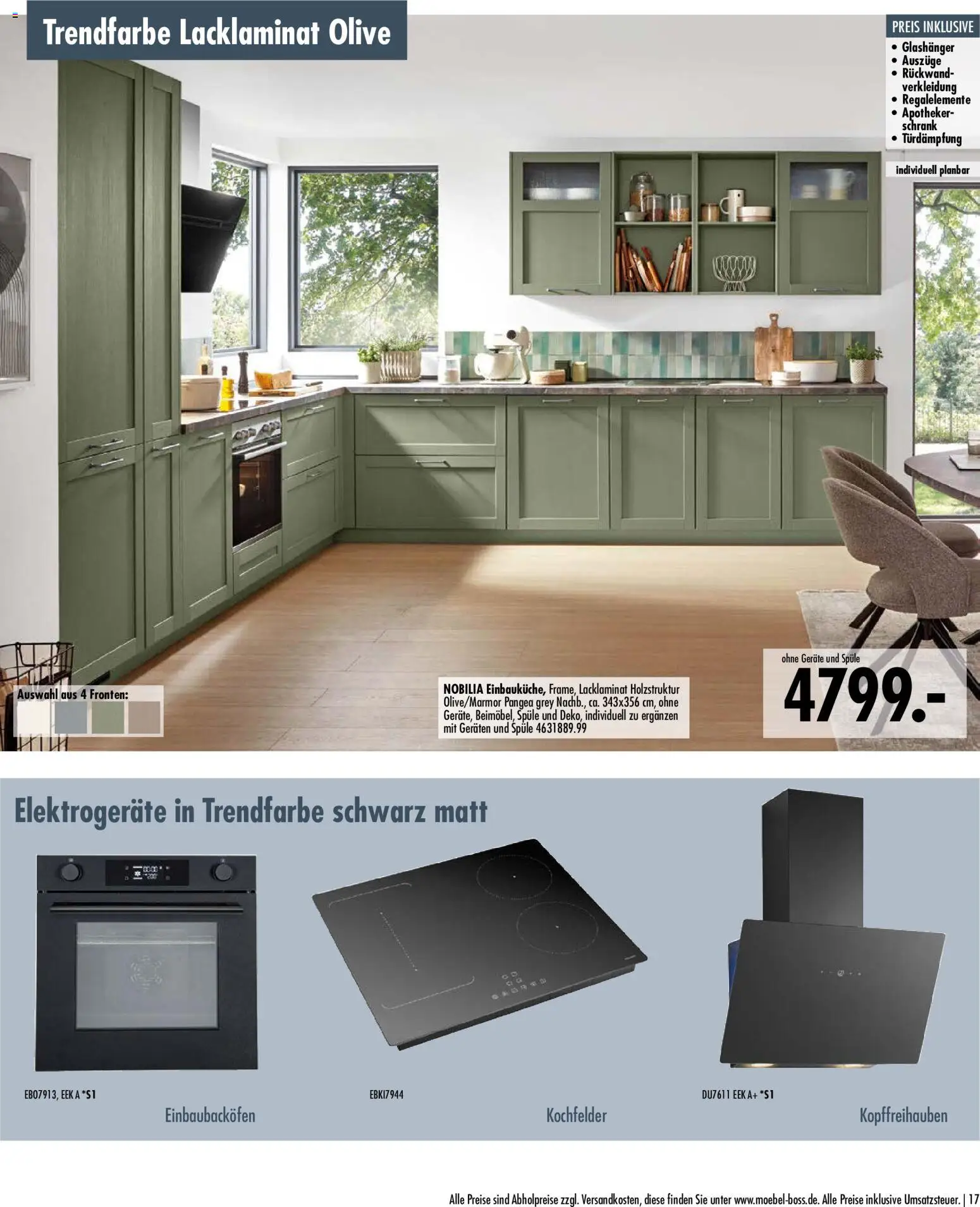SB Möbel Boss Küchenkatalog 2026 – gültig ab 09.04.2026 | Seite: 17 | Produkte: Schrank