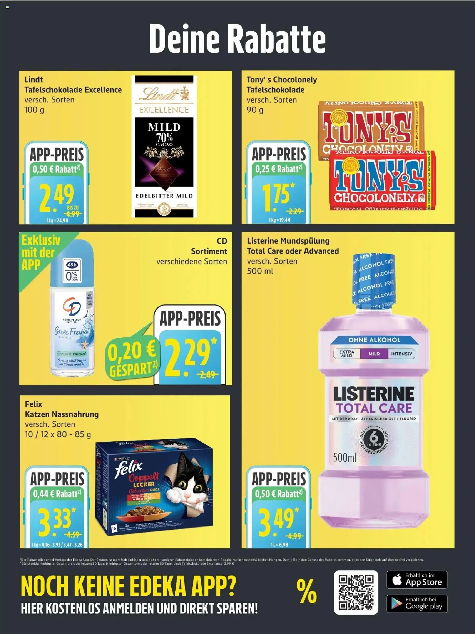 Edeka Prospekt Rostock (ab 26.10.2026) » Angebote Online | Seite: 4 | Produkte: Öl, Alkohol, Lindt, Listerine