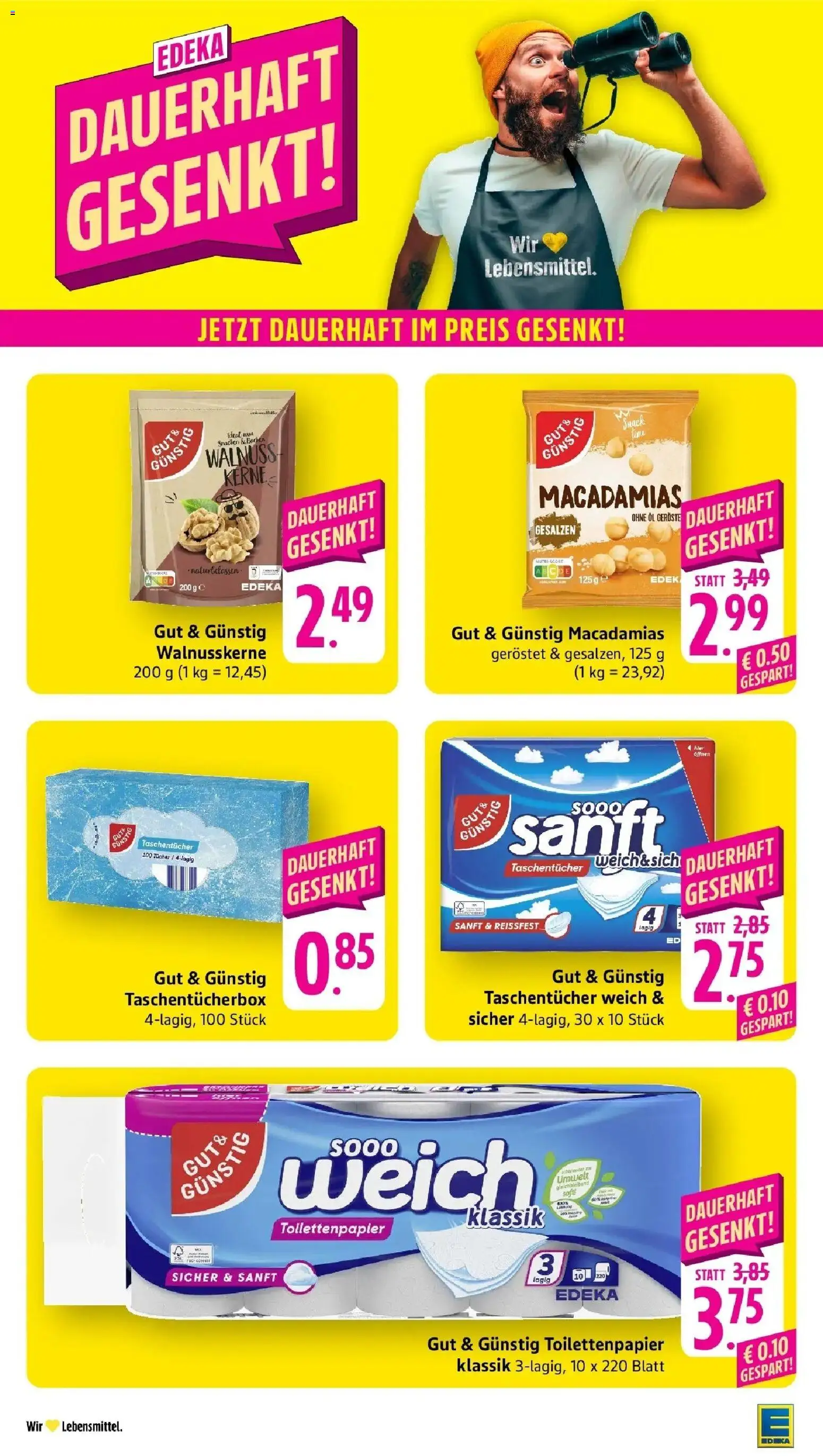 Edeka Prospekt Vaihingen-Kleinglattbach (ab 31.08.2026) » Angebote Online | Seite: 37 | Produkte: Öl, Taschentücher, Toilettenpapier
