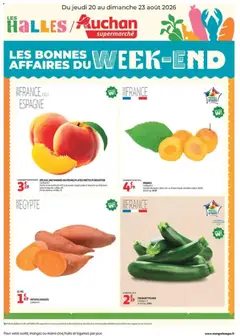 Auchan - Prévisualisation de Auchan les bons plans du week-end dans votre super valide à partir de 20/08/2026