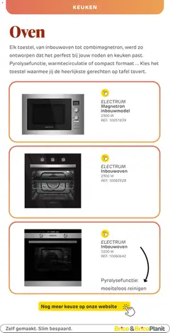 Brico - Onze opbergingcatalogus - Voorbeeld van een folder van Brico, geldig van 20.02.2026 | Pagina: 46 | Producten: Oven, Tafel