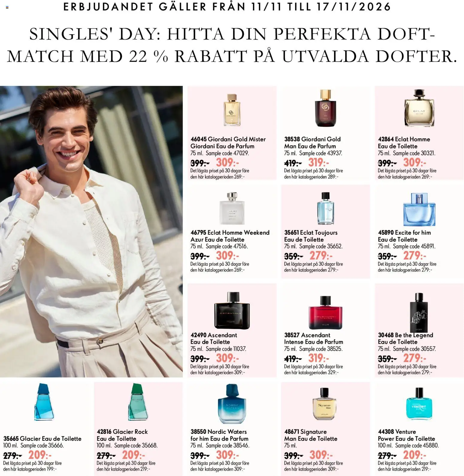 Oriflame reklamblad aktuell från 28/10/2026 | Sida: 15 | Produkter: Doft, Eau de toilette, Galler, Rock