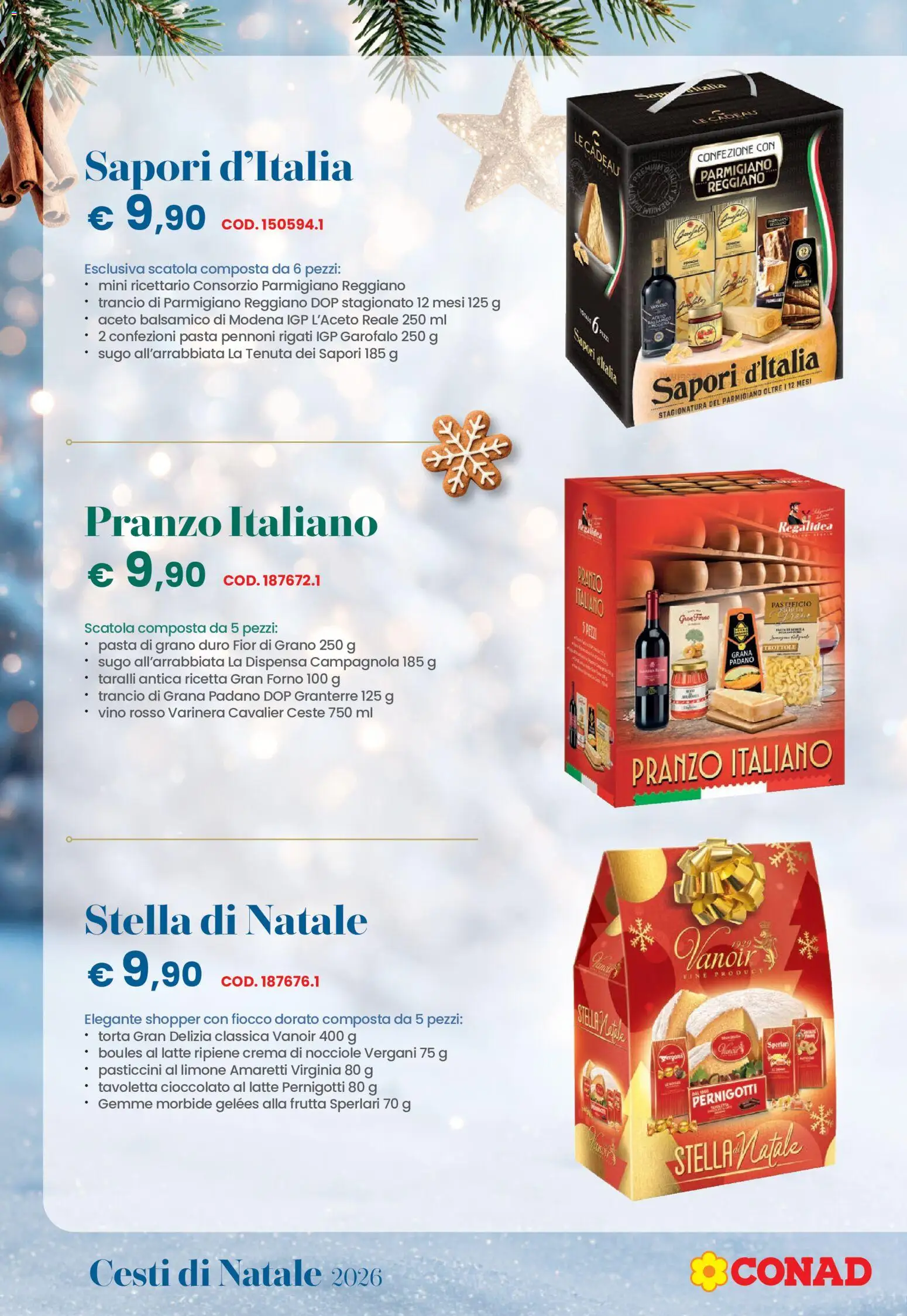 Volantino Conad del 26/10/2026 | Pagina: 4 | Prodotti: Crema, Cioccolato, Pasticcini, Vino