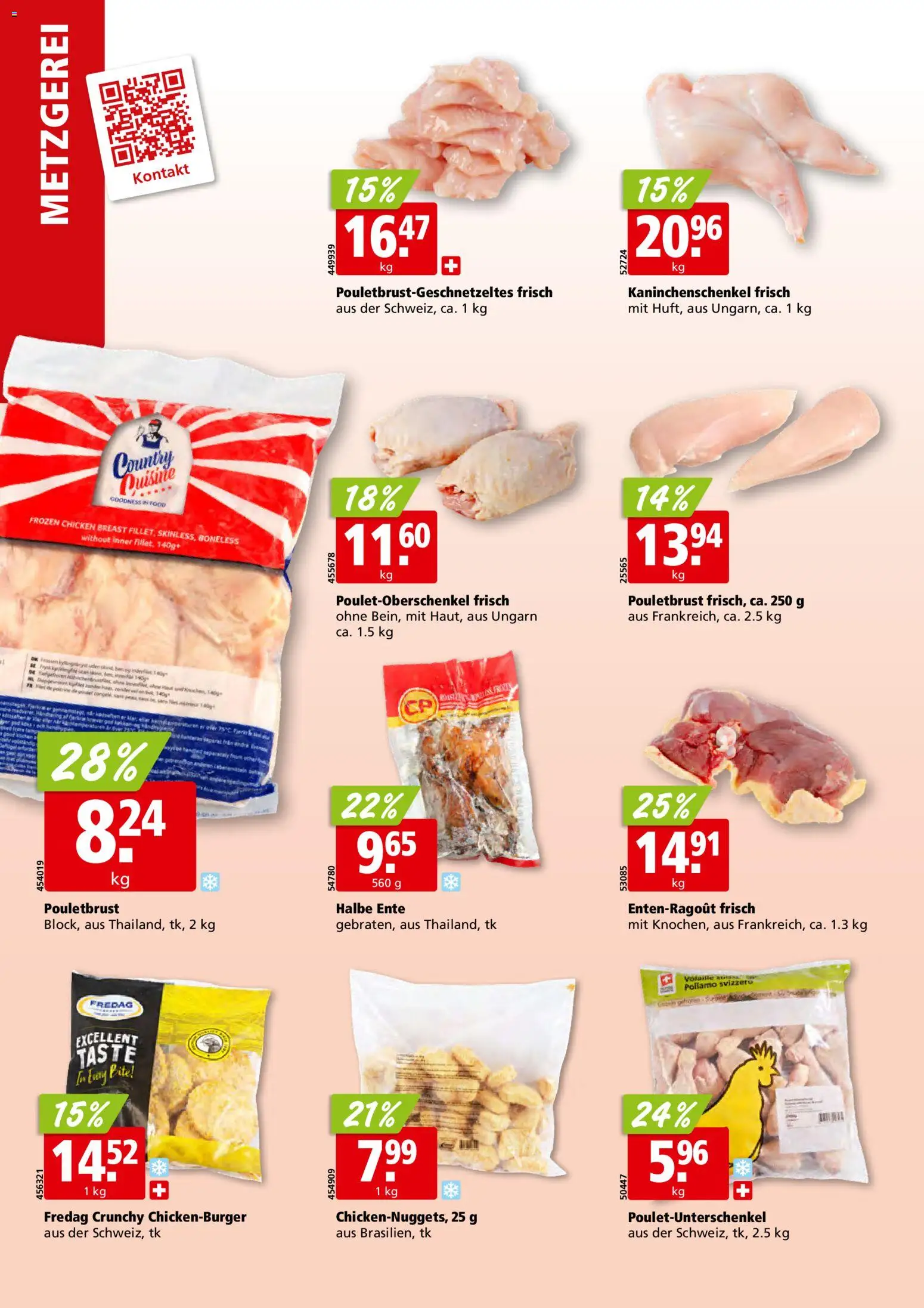 Aligro aktionen Schlieren, Gossau SG, Frauenfeld, Rapperswil-Jona, Sargans, Bern – gültig ab 07.09.2026 | Seite: 6 | Produkte: Pouletbrust