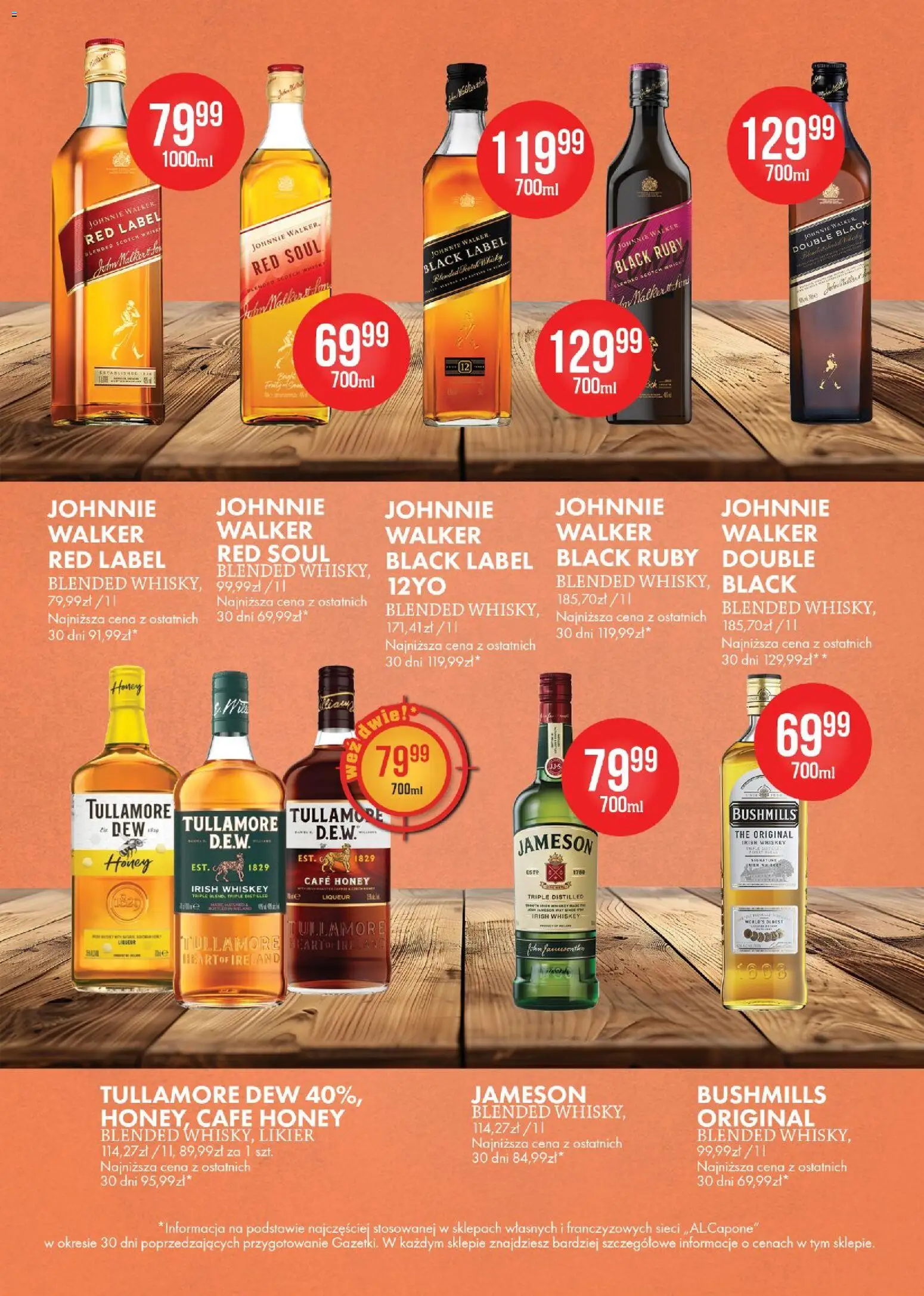 Al.Capone gazetka od 06.07.2026 | Strona: 11 | Produkty: Jameson, Tullamore Dew, Black Label, Whisky