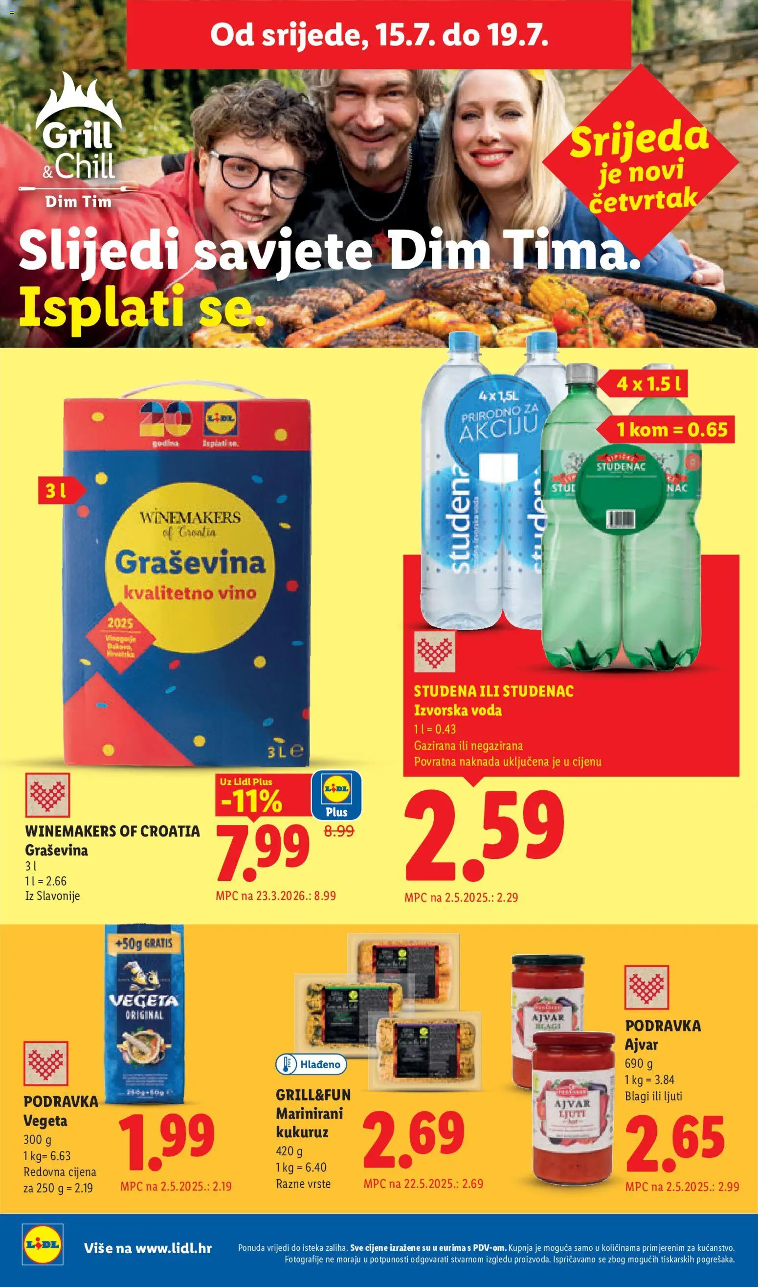 Lidl katalog | vrijedi od 13.07.2026 | Stranica: 56 | Proizvodi: Kukuruz, Vino, Ajvar, Vegeta