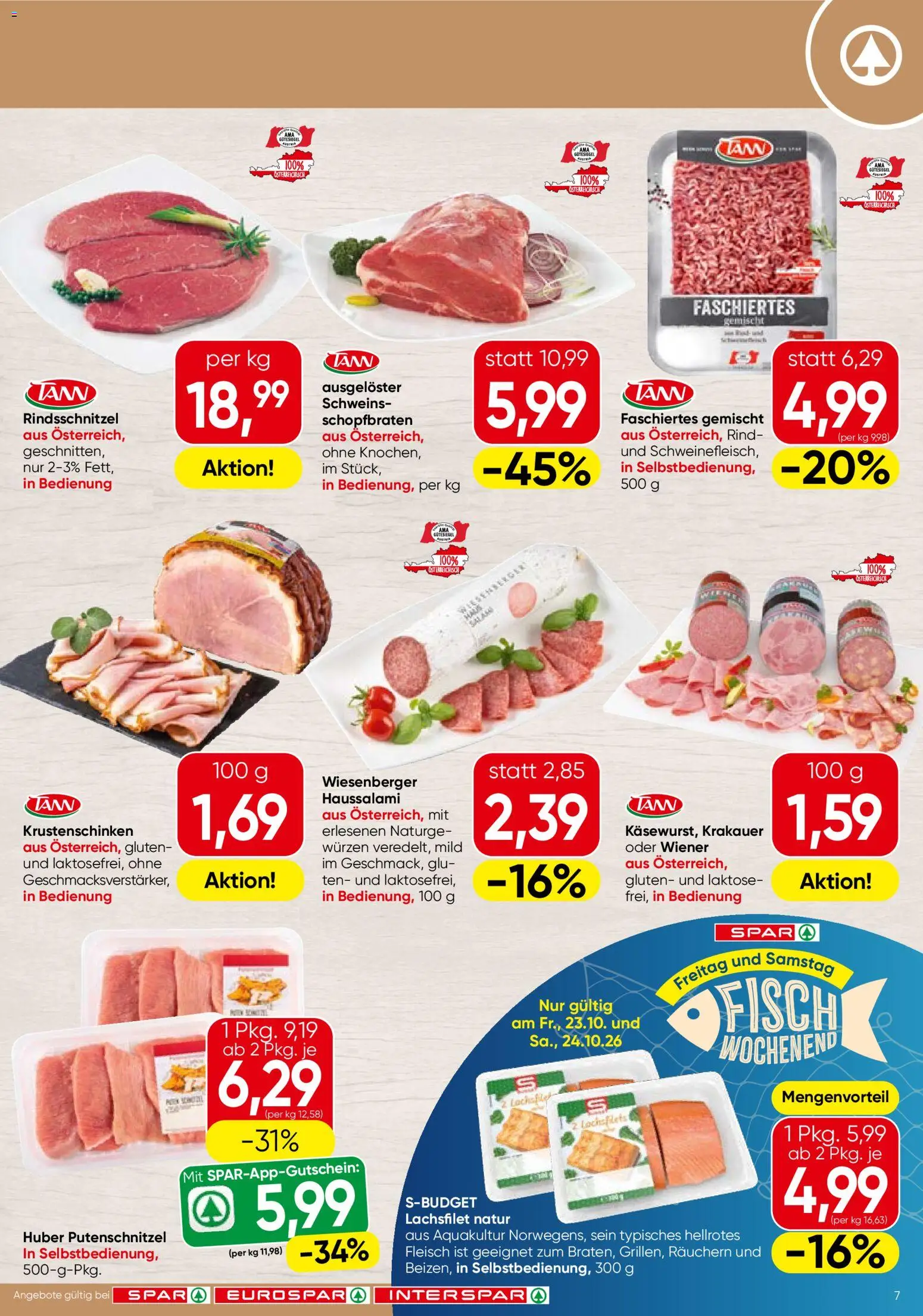 Spar Flugblatt gültig ab 22.10.2026 | Seite: 7