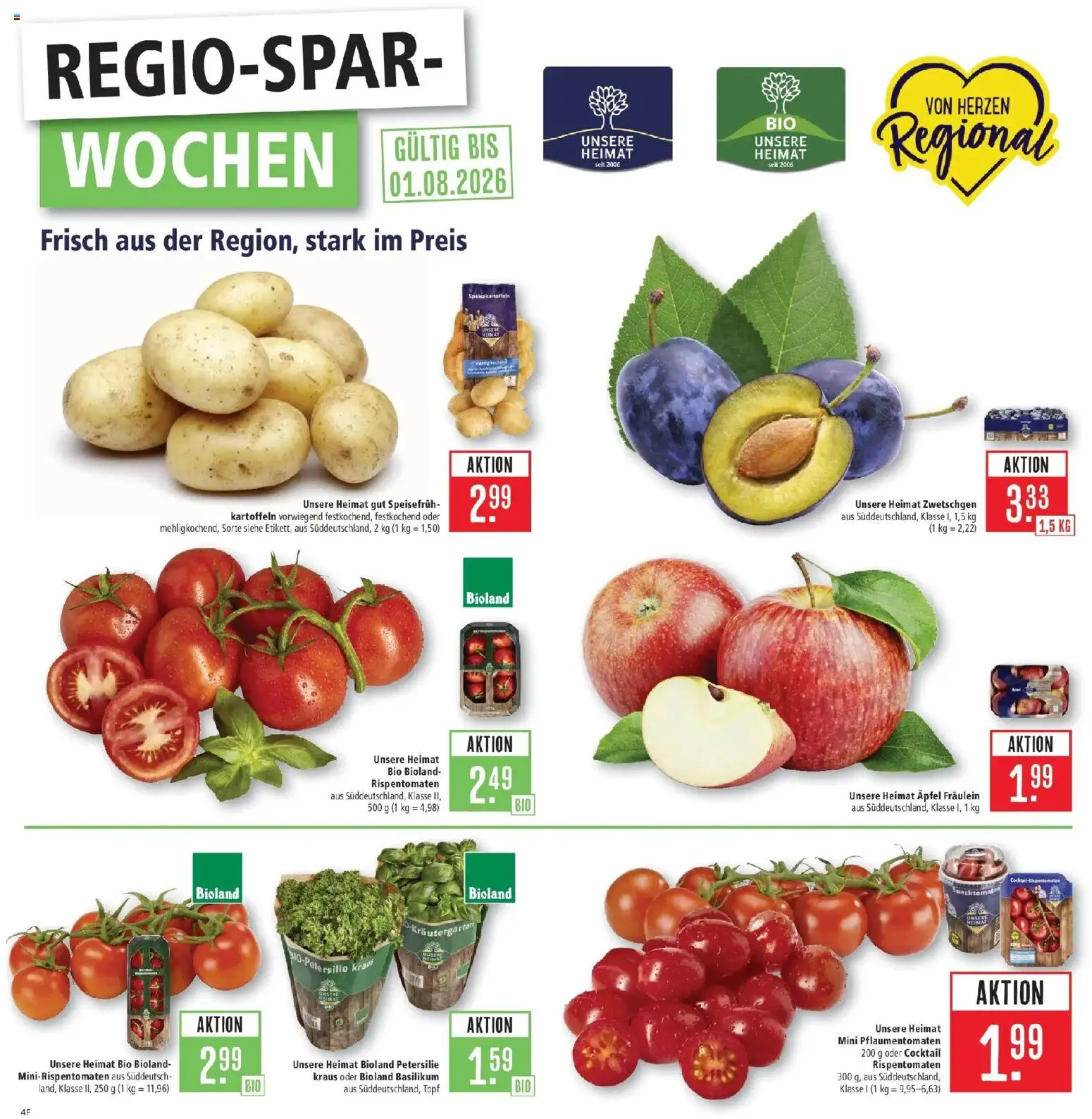 Marktkauf Prospekt Böblingen – gültig ab 06.07.2026 | Seite: 4 | Produkte: Äpfel, Zwetschgen, Kartoffeln, Petersilie