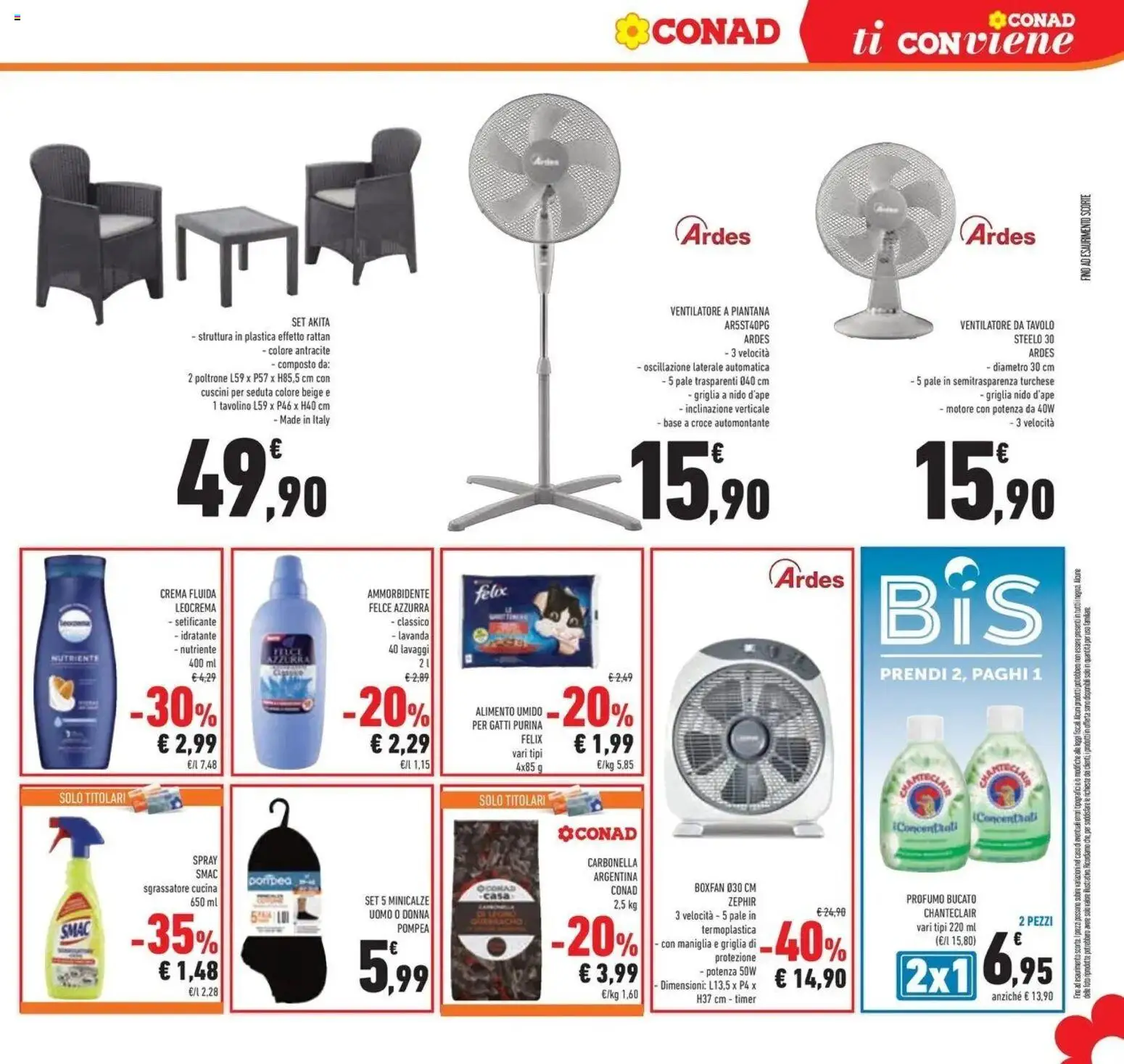 Volantino Conad del 03.06.2026 | Pagina: 25 | Prodotti: Sgrassatore, Lavanda, Tavolo, Profumo