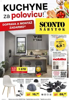 Sconto nábytok leták platný od 26.08.2026