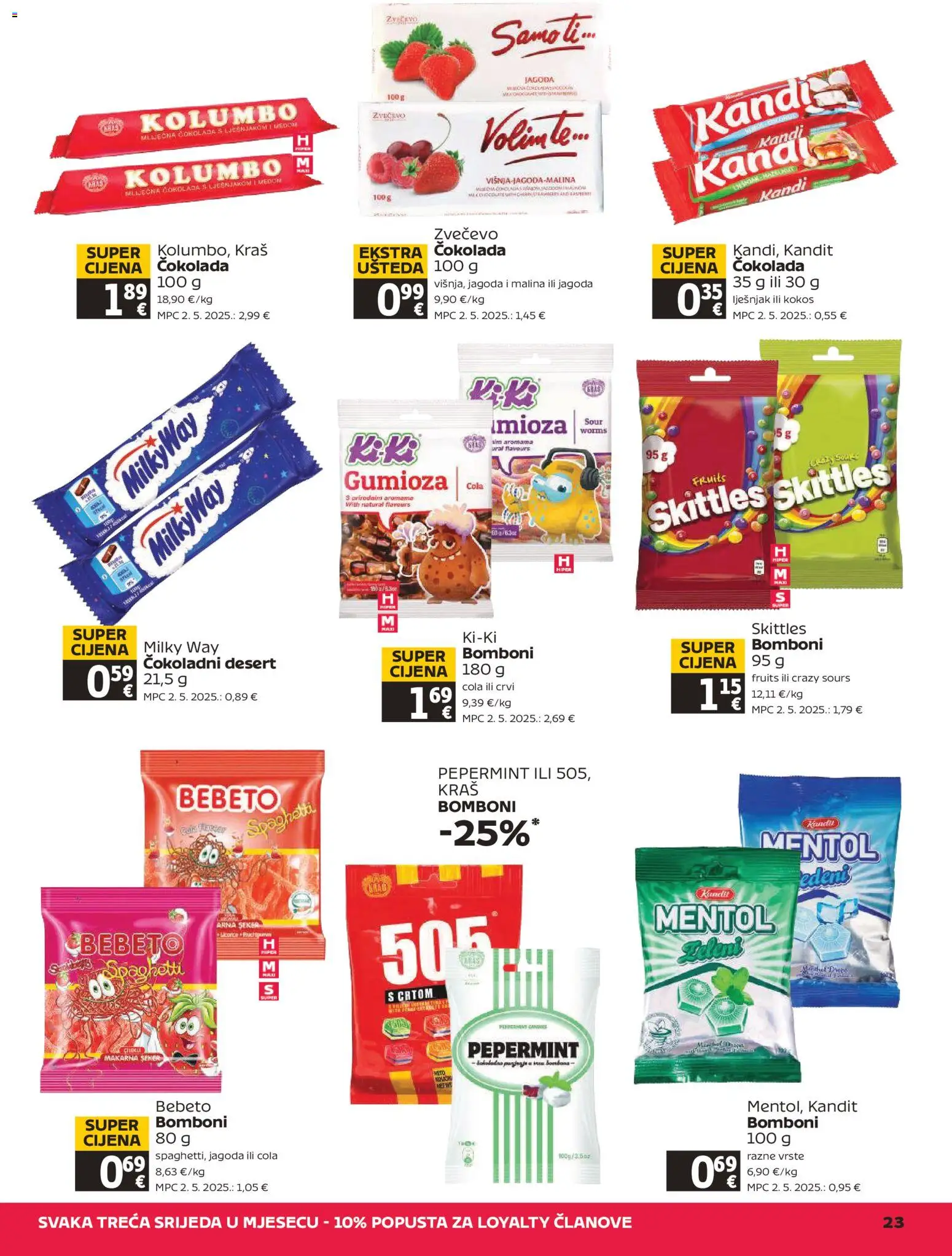 Tommy katalog | vrijedi od 11.06.2026 | Stranica: 23 | Proizvodi: Čokolada, Bomboni
