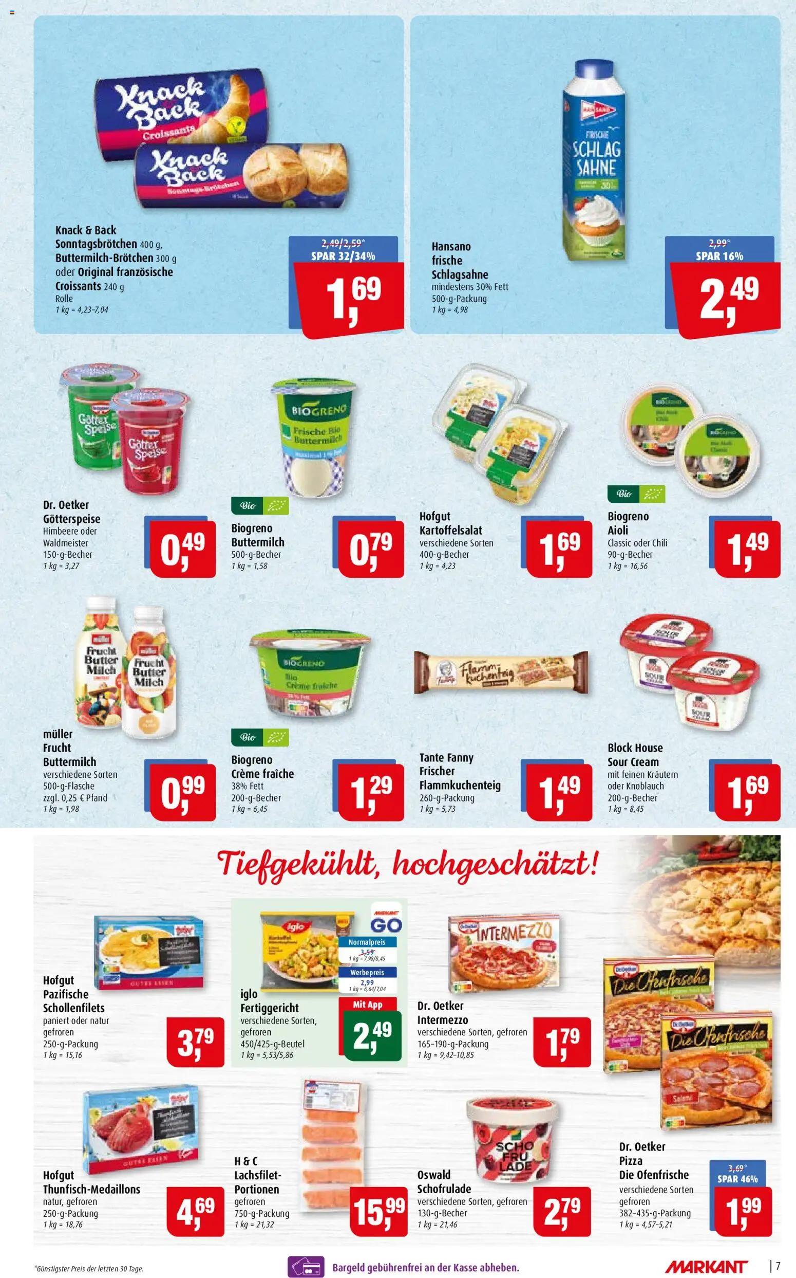 Markant Prospekt – gültig ab 28.09.2026 | Seite: 7 | Produkte: Buttermilch, Creme, Knoblauch, Chili